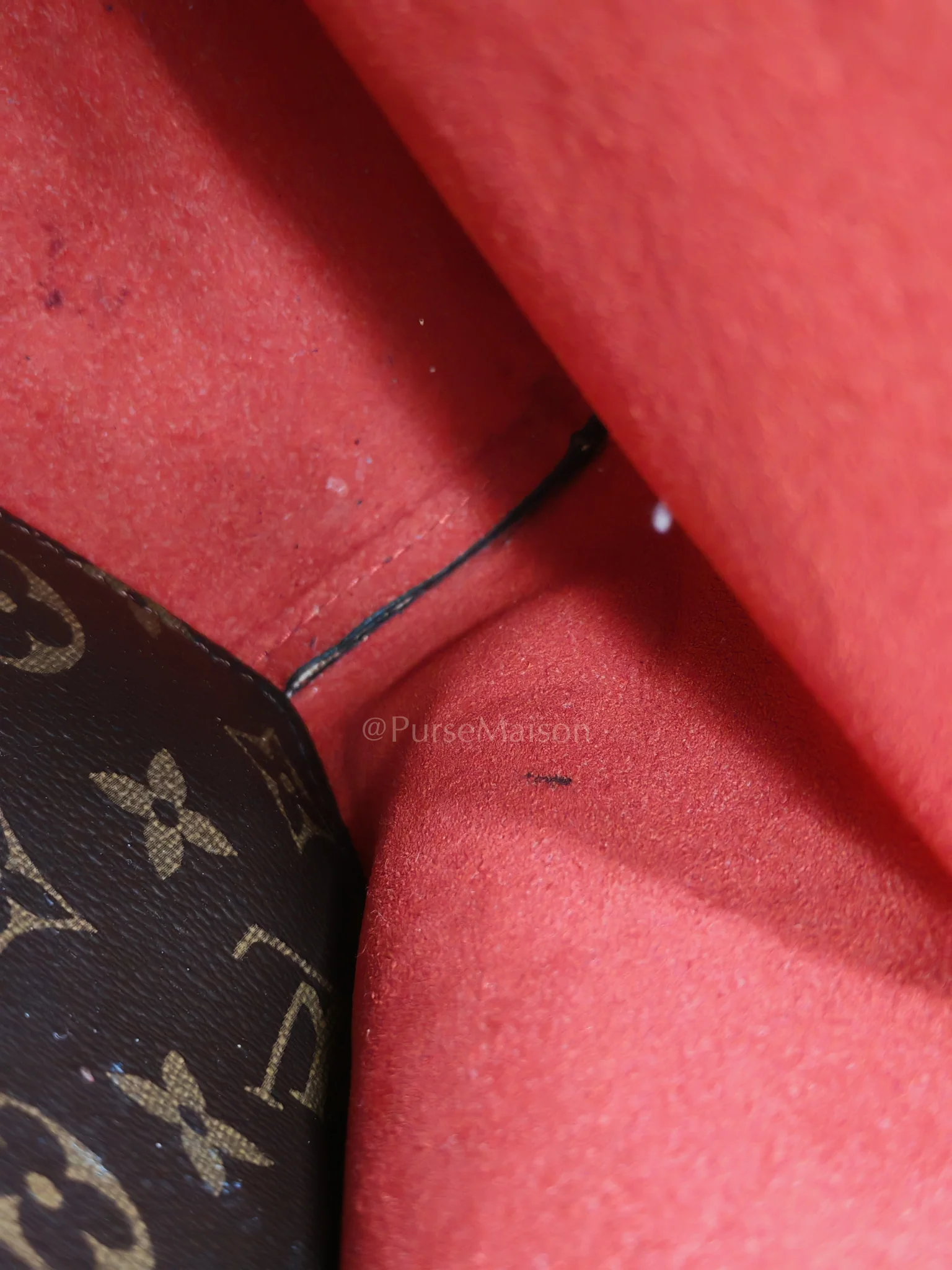 Louis Vuitton Neonoe Bucket Bag Monogram Canvas and Red (Date code: SP4117) - Image 28