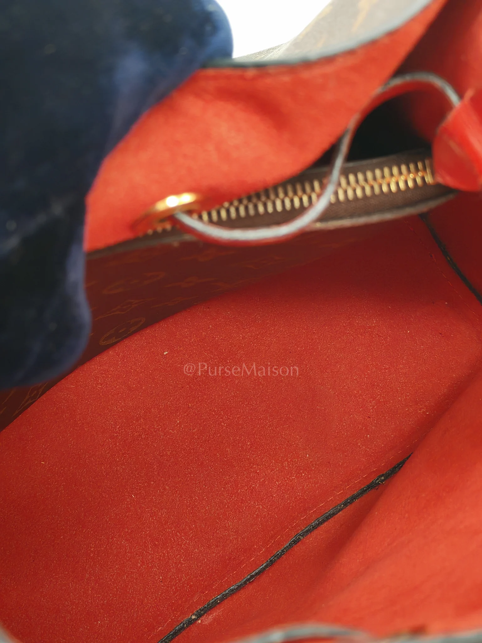 Louis Vuitton Neonoe Bucket Bag Monogram Canvas and Red (Date code: SP4117) - Image 29