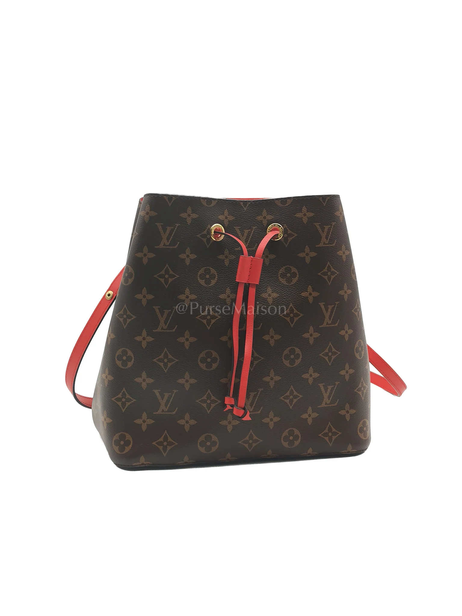 Louis Vuitton Neo Noe MM in Monogram Coquelicot Bucket Bag (Date Code: SR3167) - Image 2