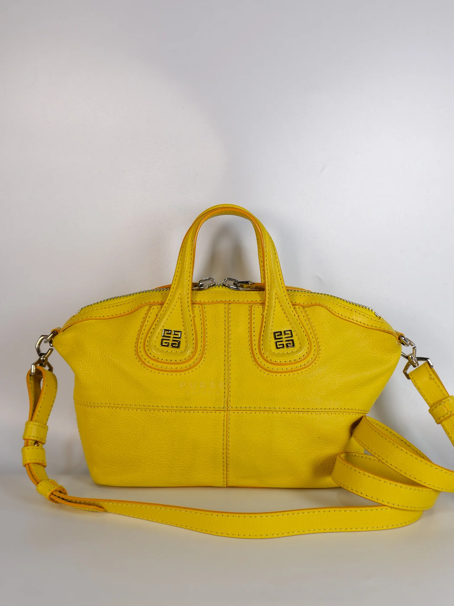 Givenchy Nightingale Mini Crossbody Bag in Yellow Calfskin Leather