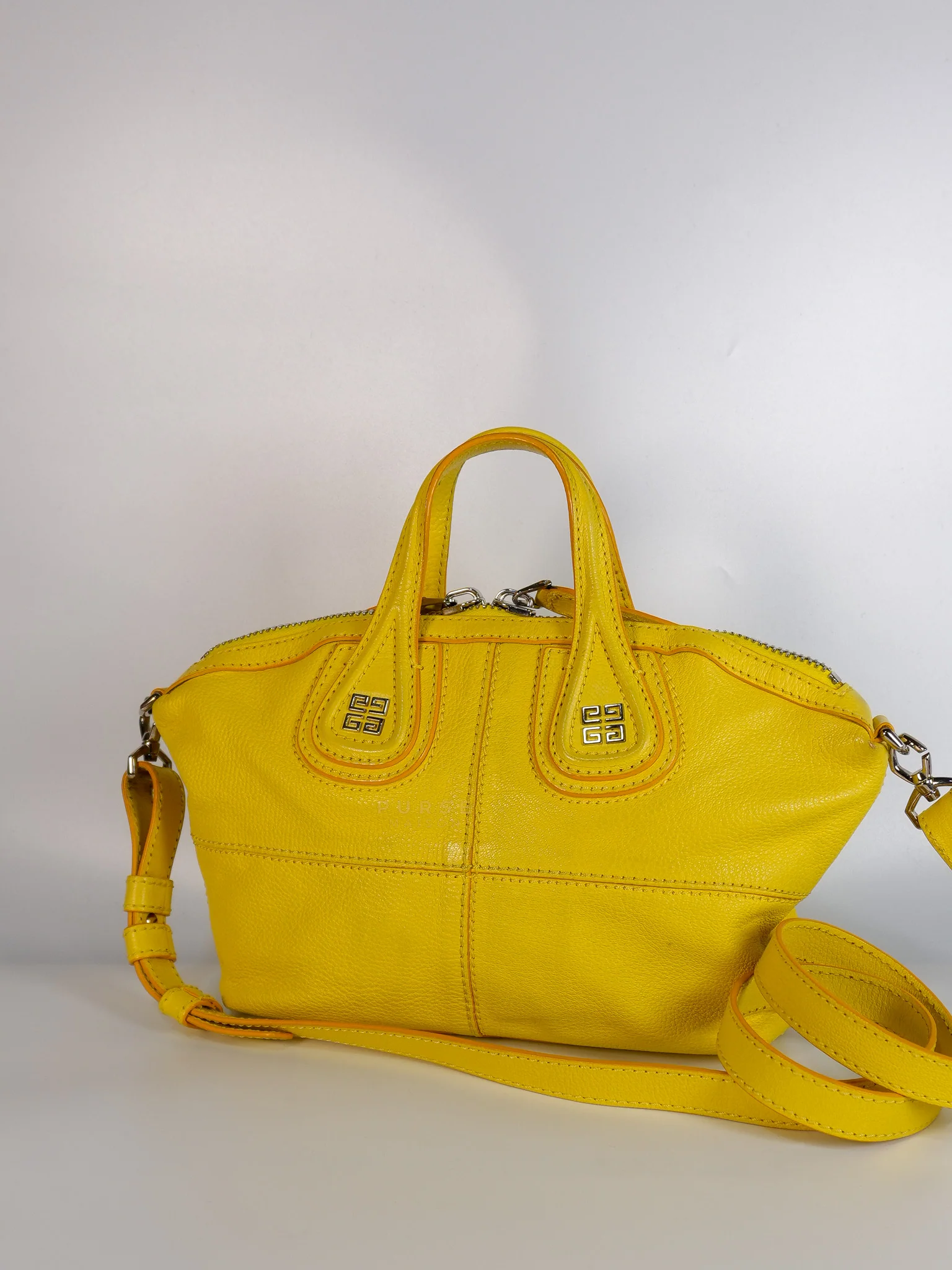 Givenchy Nightingale Mini Crossbody Bag in Yellow Calfskin Leather - Image 3
