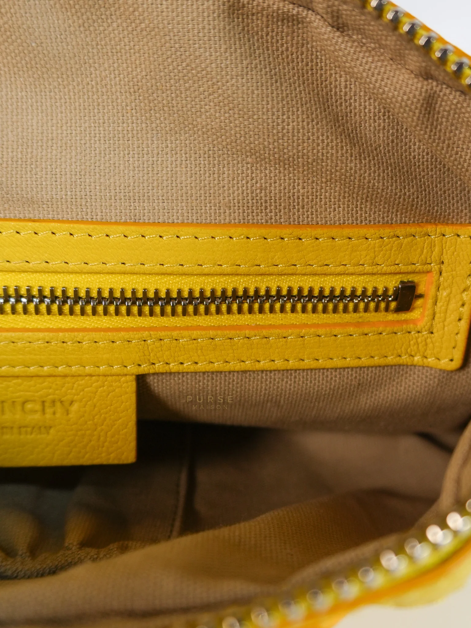 Givenchy Nightingale Mini Crossbody Bag in Yellow Calfskin Leather - Image 33