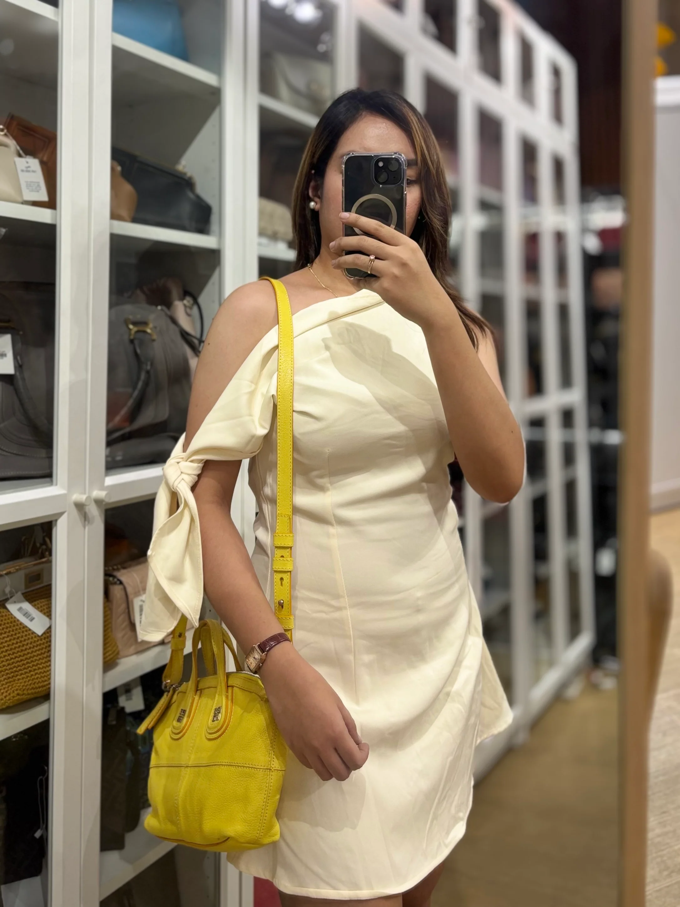 Givenchy Nightingale Mini Crossbody Bag in Yellow Calfskin Leather - Image 44