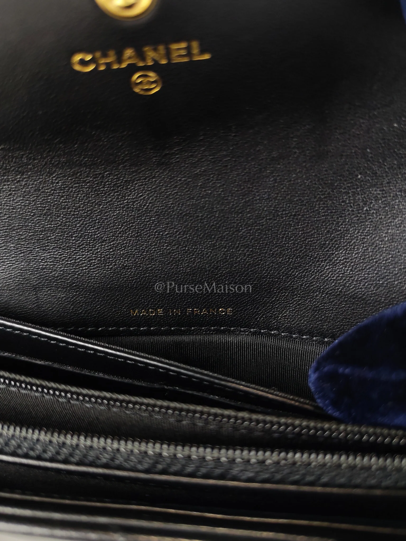 Chanel Boy Long Wallet in Black Quilted Lambskin Leather and Aged Gold Hardware Series 27 - Image 31