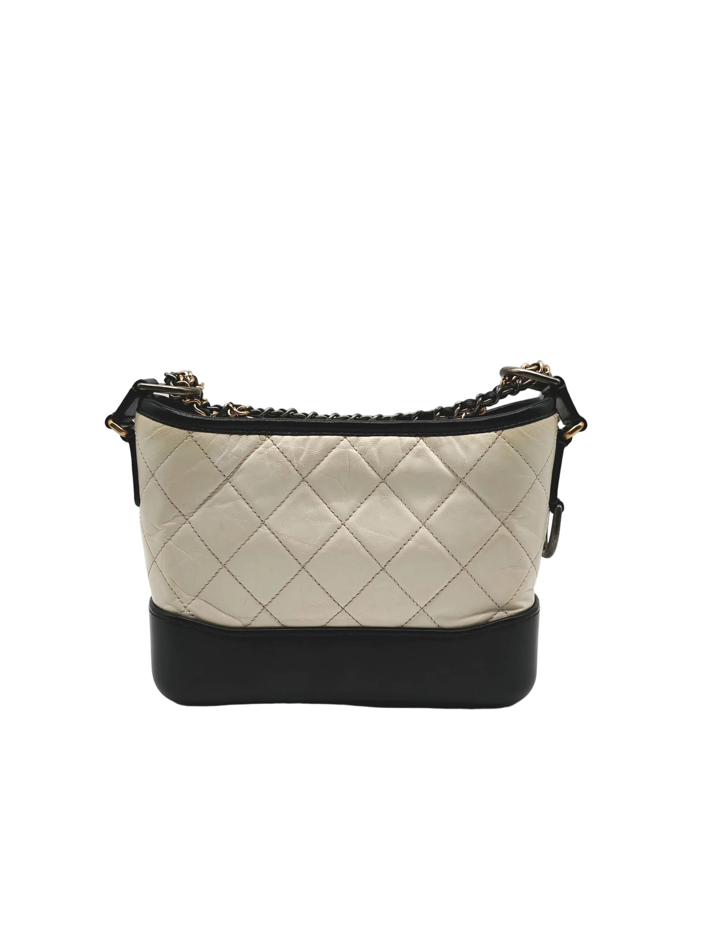Chanel Gabrielle Small in Off White Distressed Calfskin Leather and Mixed Hardware Series 26 - Image 3