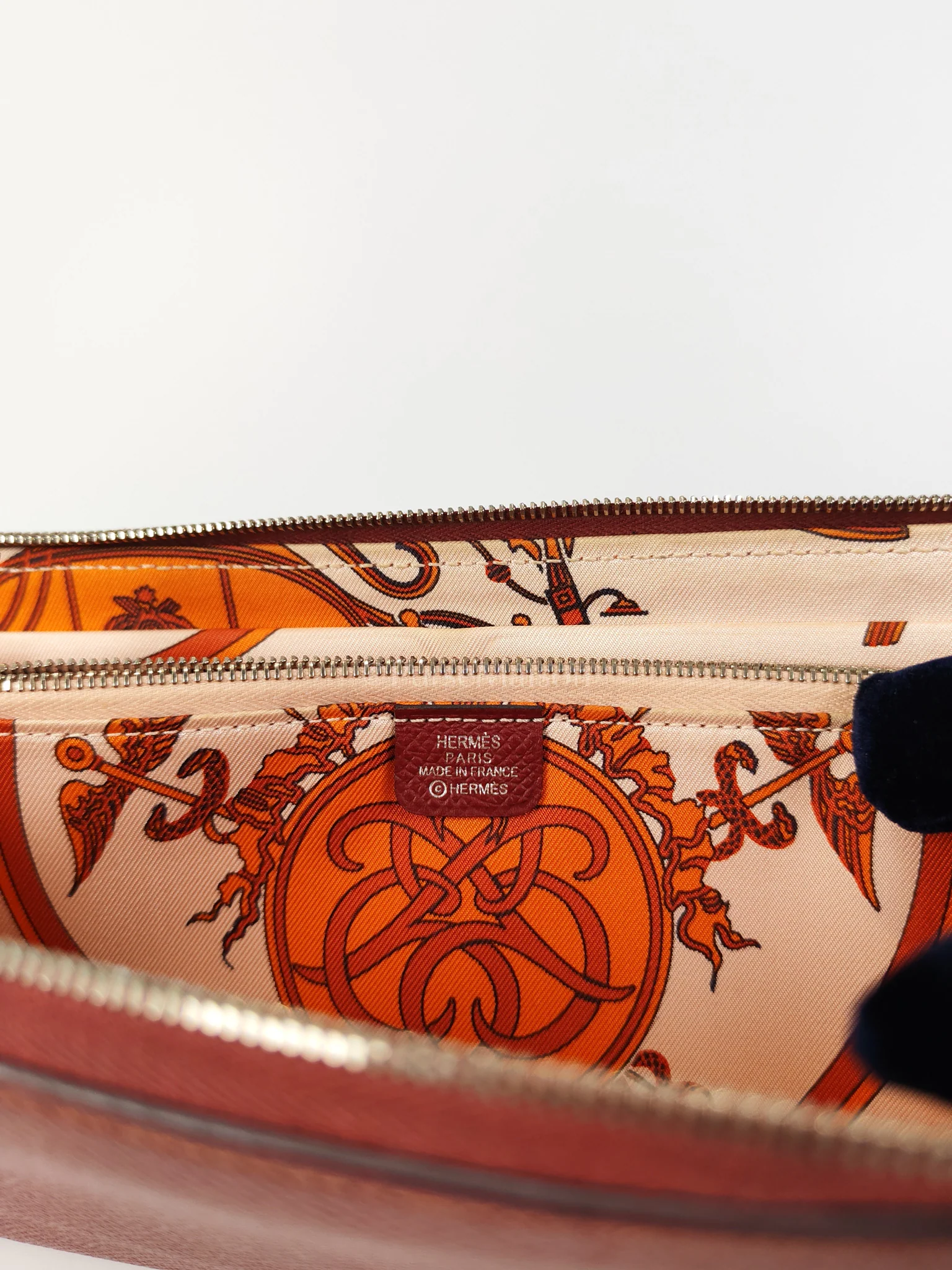 Hermes Azap Zip Around Long Wallet in Rouge Epsom Leather and Palladium Hardware Stamp X (2016) - Image 28