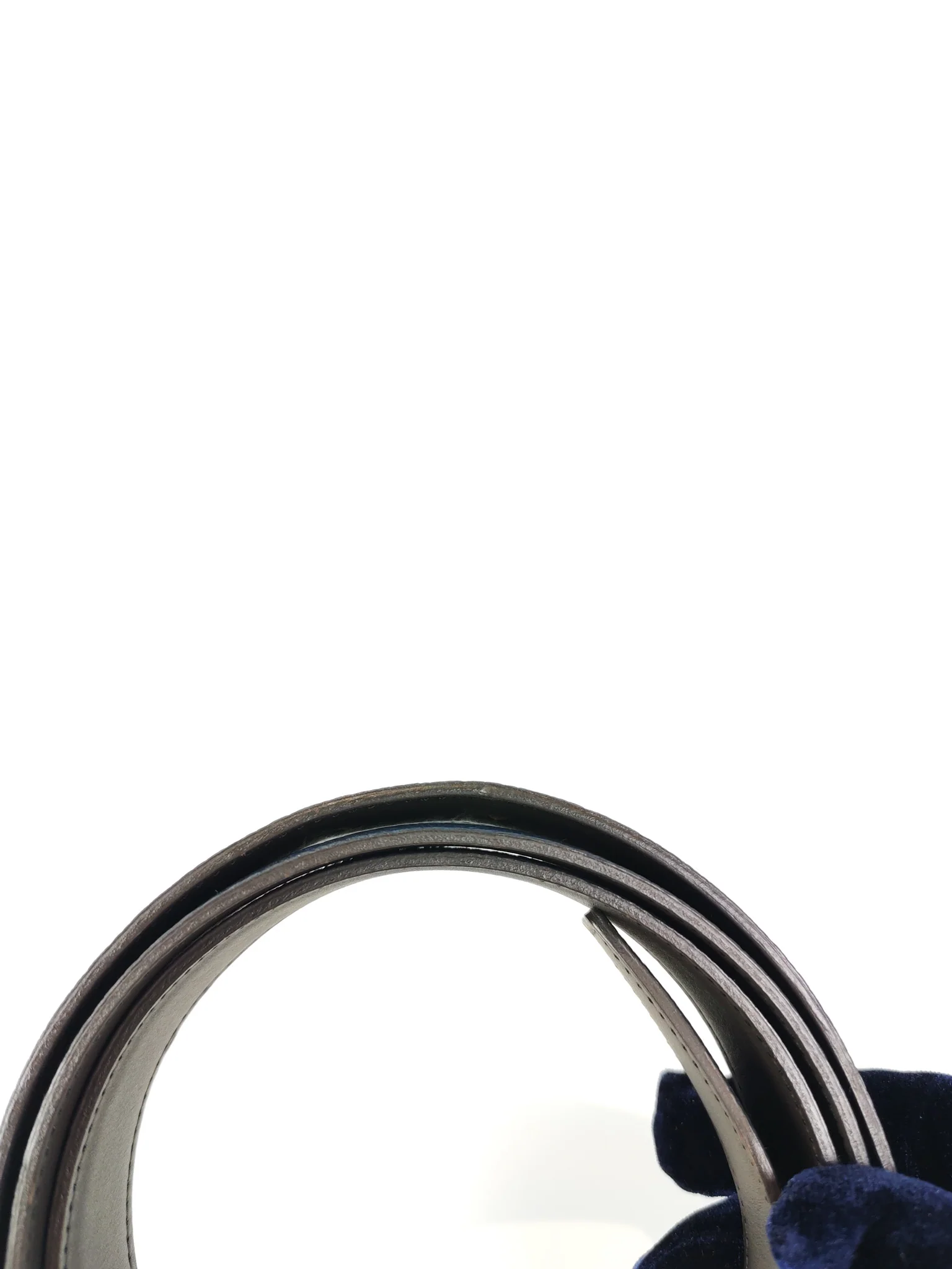 Hermes Collier de Chien (CDG) Belt In Bleu Saphir/ Dark Brown and Gold Hardware Reversible Belt Size 90 Stamp T (2015) - Image 12