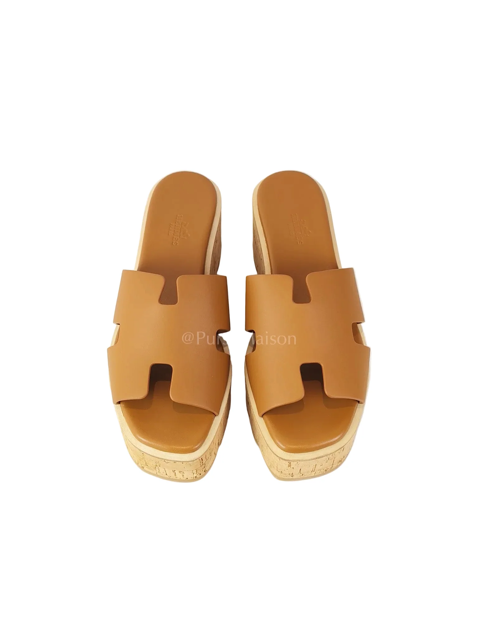 Hermes Eze Sandals Gold in Swift Leather Size 37 (24 cm)