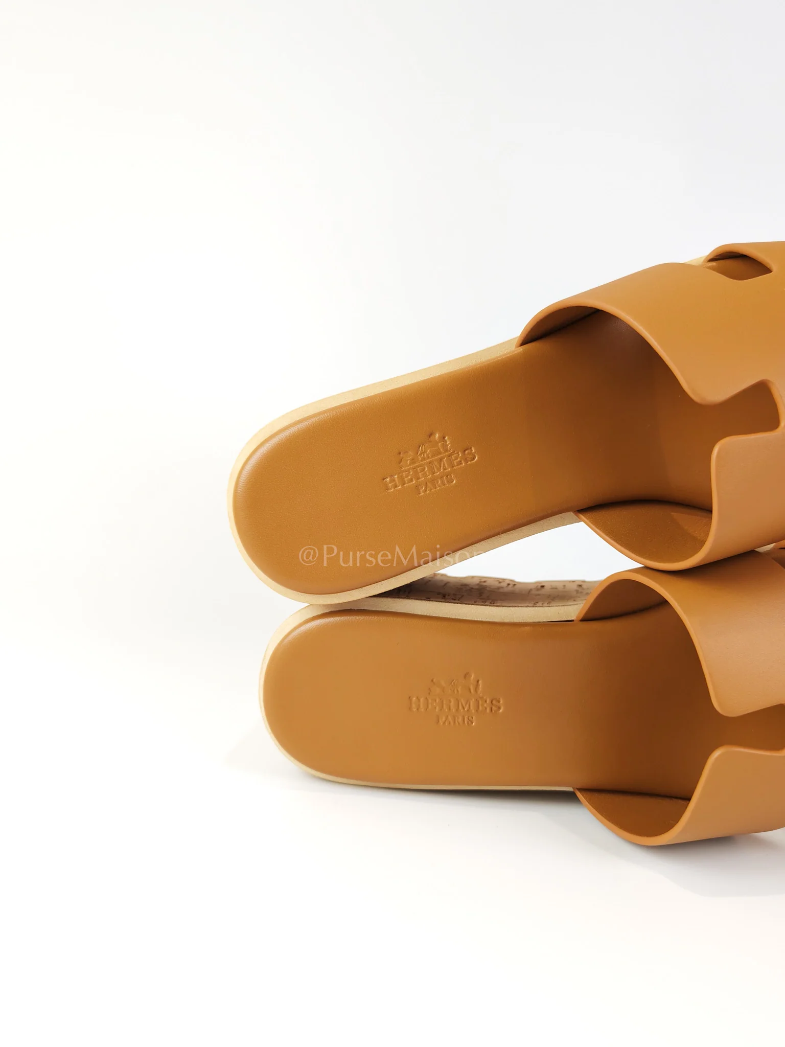 Hermes Eze Sandals Gold in Swift Leather Size 37 (24 cm) - Image 6