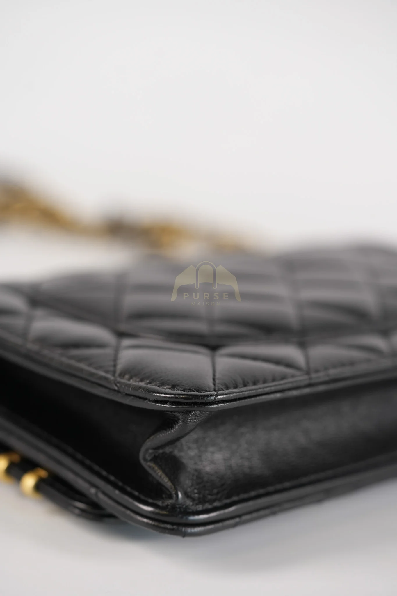 Chanel Wallet On Chain Coco Clips (WOC) Quilted Lambskin Leather and Mixed Hardware (Microchip) - Image 10