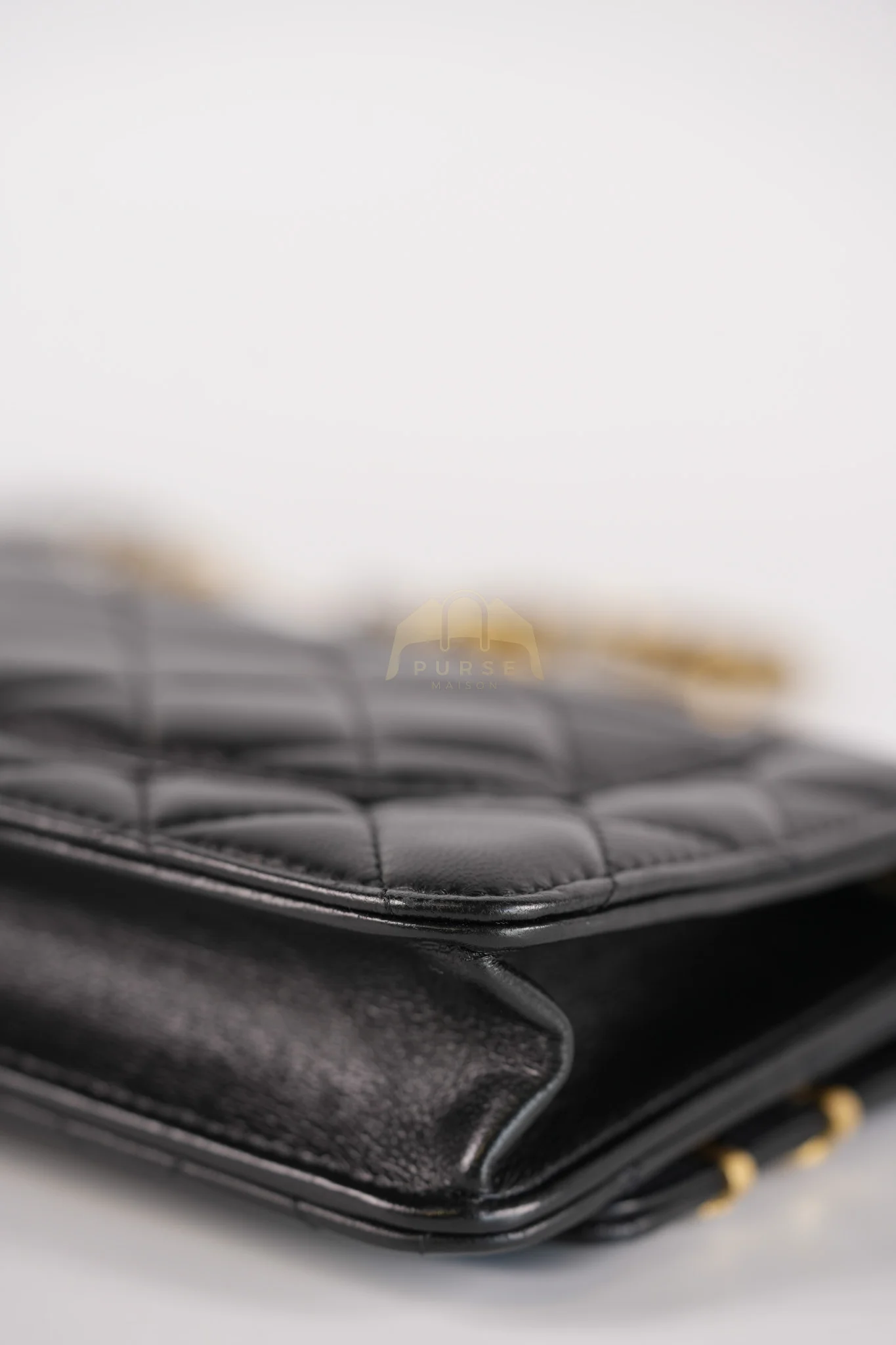 Chanel Wallet On Chain Coco Clips (WOC) Quilted Lambskin Leather and Mixed Hardware (Microchip) - Image 11