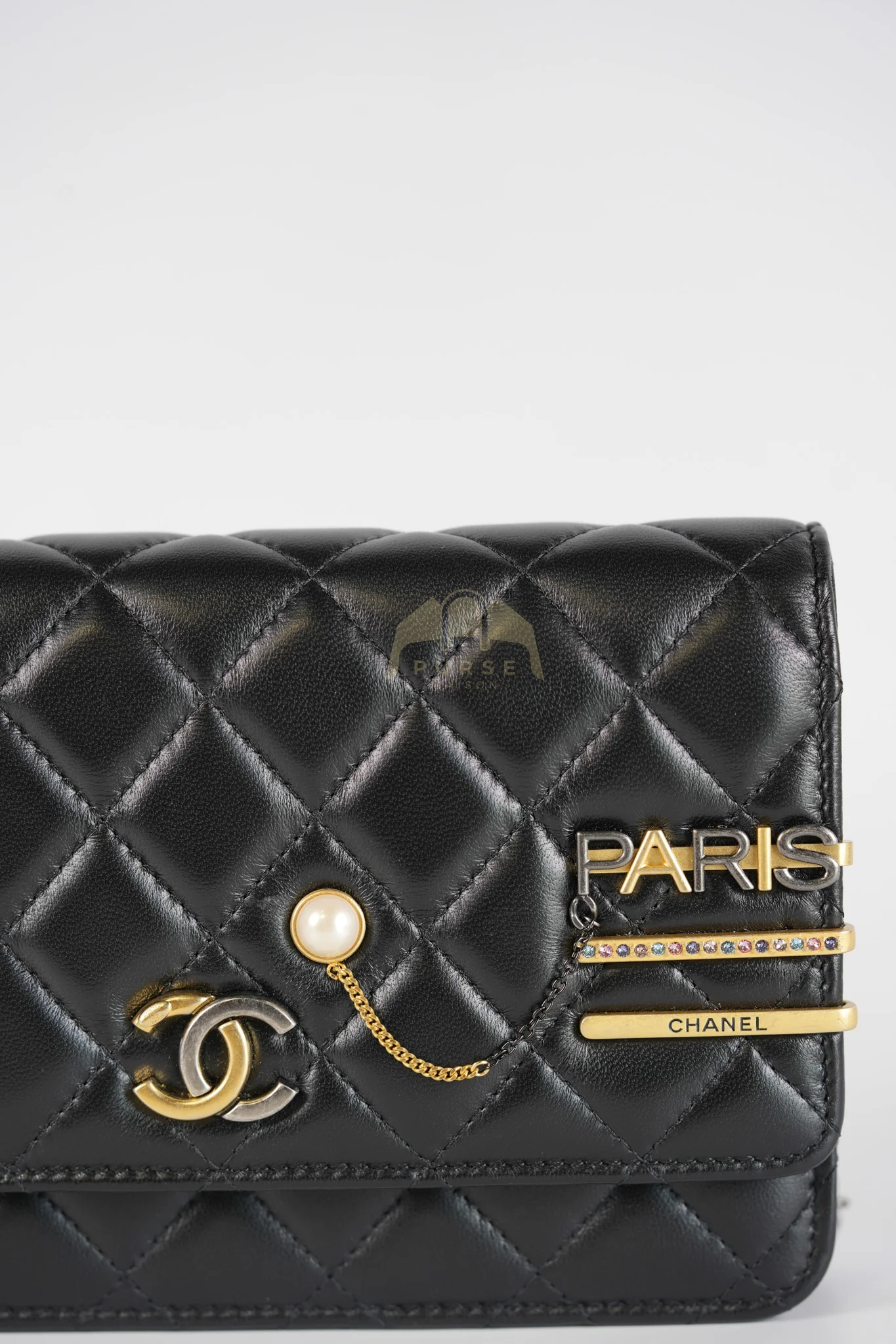 Chanel Wallet On Chain Coco Clips (WOC) Quilted Lambskin Leather and Mixed Hardware (Microchip) - Image 20