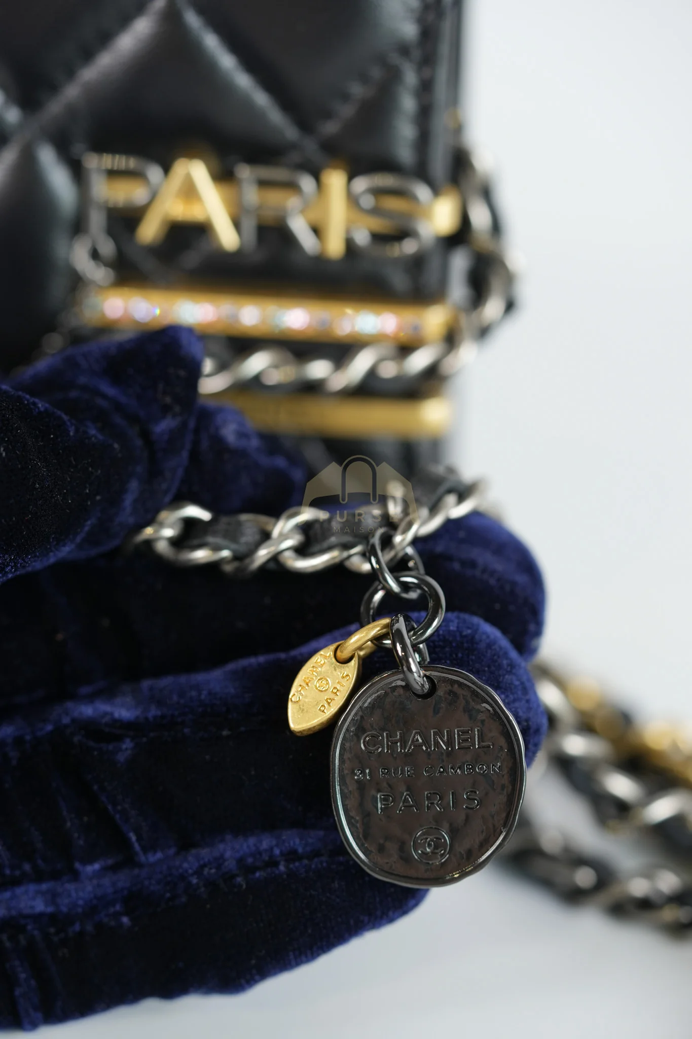 Chanel Wallet On Chain Coco Clips (WOC) Quilted Lambskin Leather and Mixed Hardware (Microchip) - Image 24