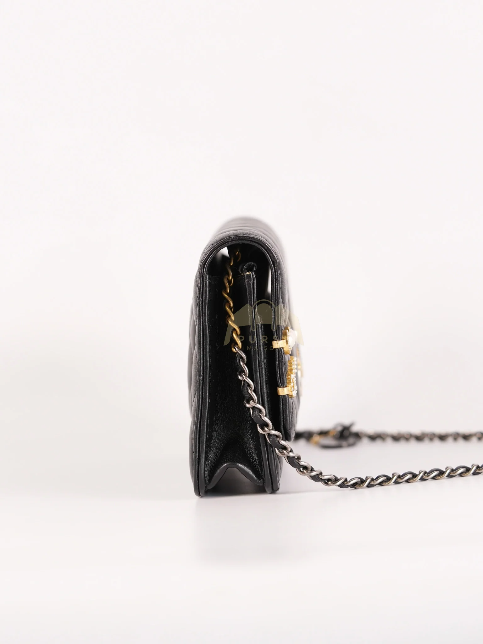 Chanel Wallet On Chain Coco Clips (WOC) Quilted Lambskin Leather and Mixed Hardware (Microchip) - Image 6