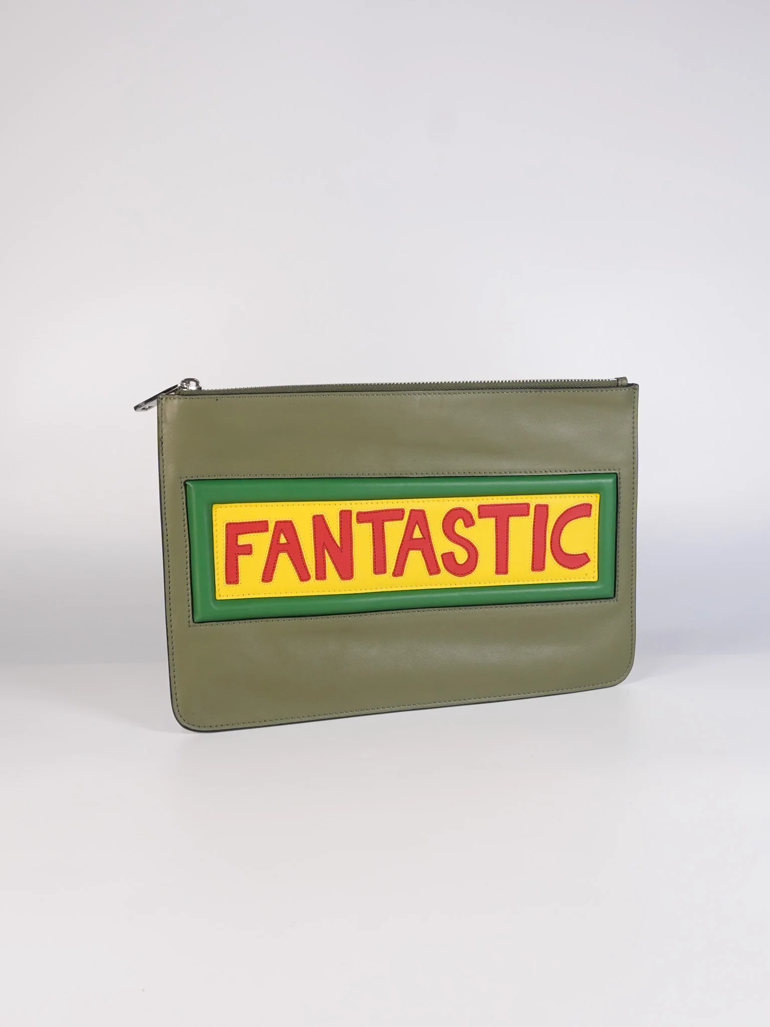 Fendi Vocabulary Fantastic Clutch Bag in Calfskin Leather - Image 3