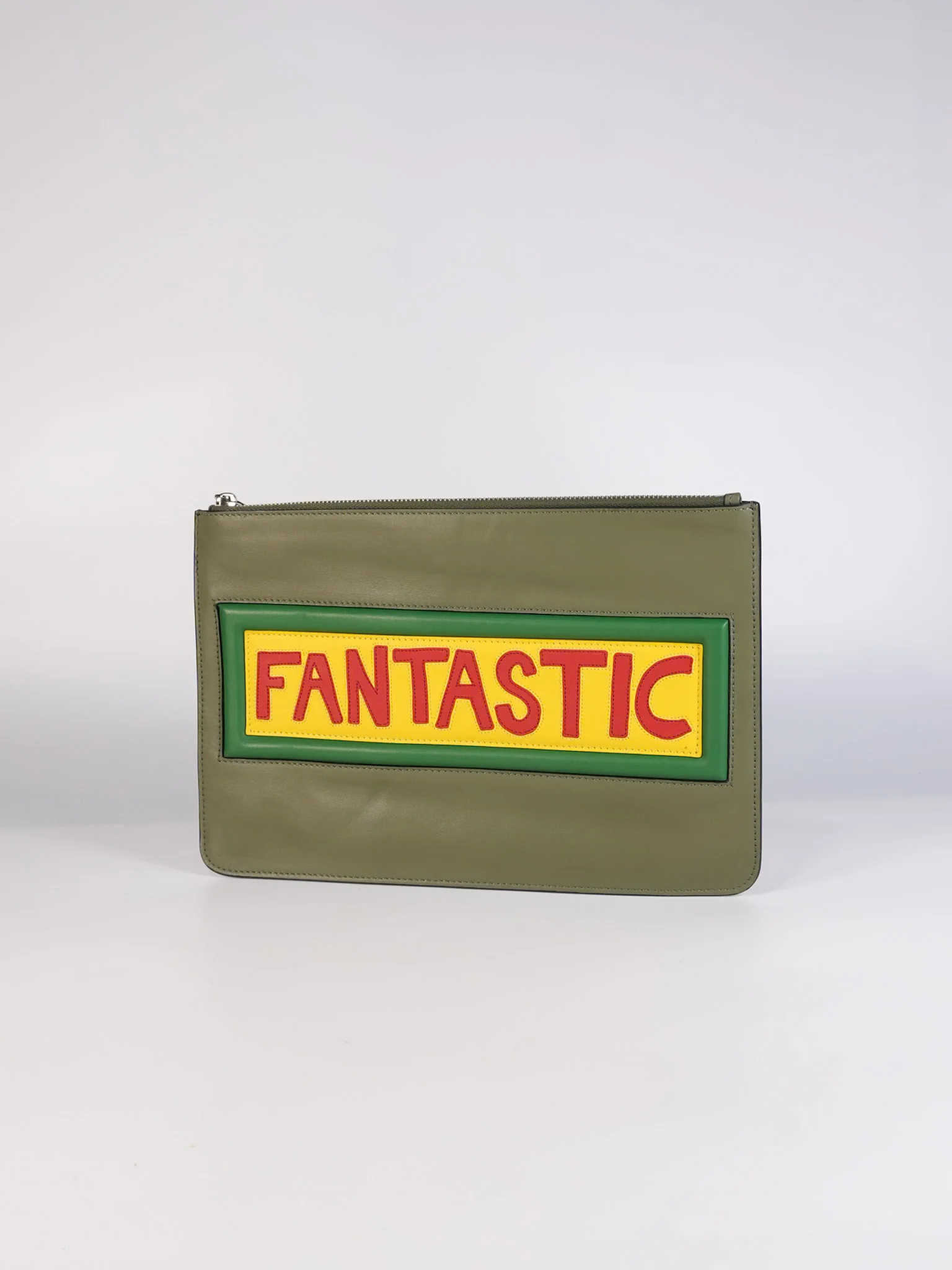 Fendi Vocabulary Fantastic Clutch Bag in Calfskin Leather - Image 4