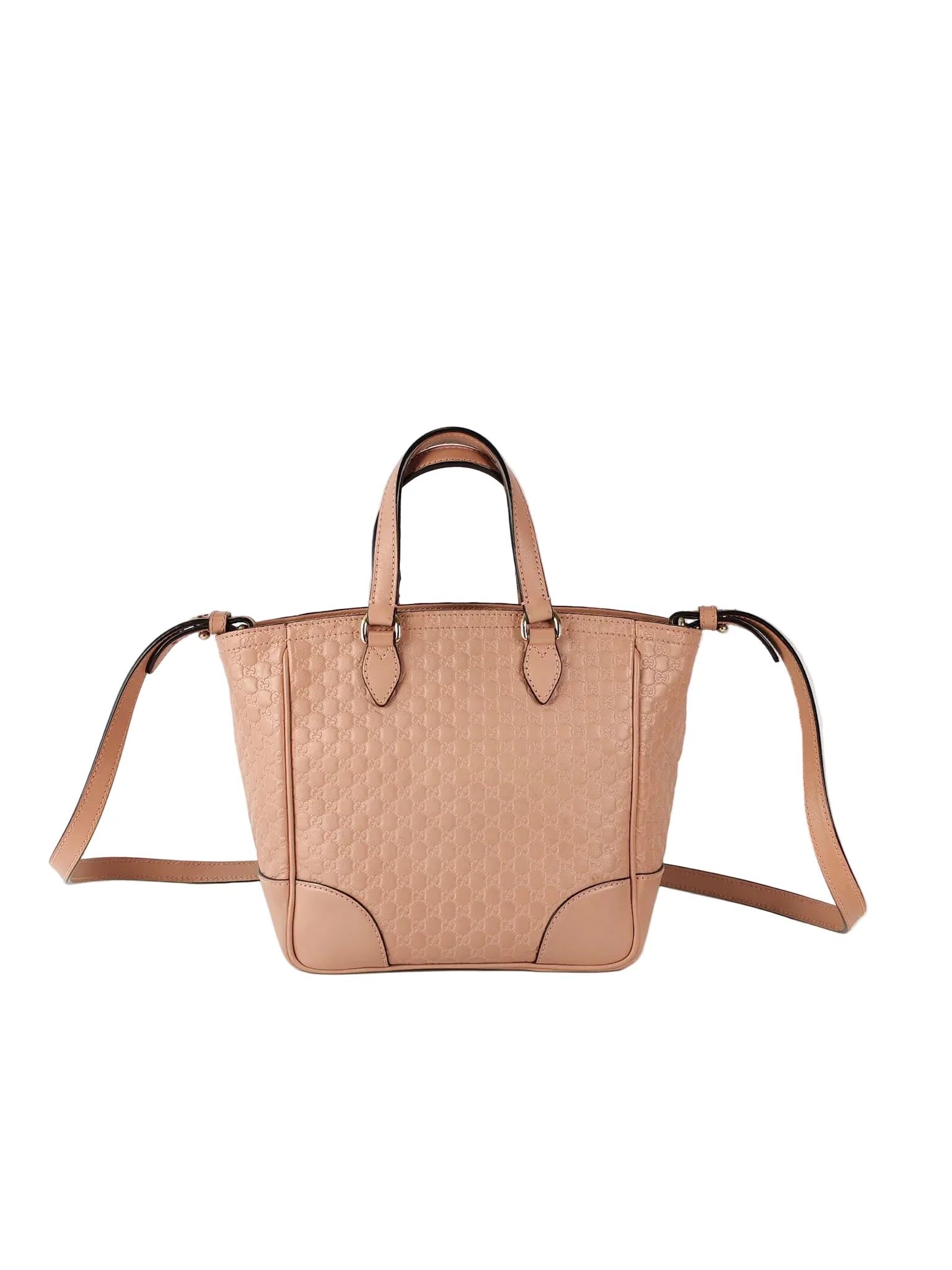 Gucci Bree Tote Bag Small in Pink Micro Guccissima Leather - Image 4