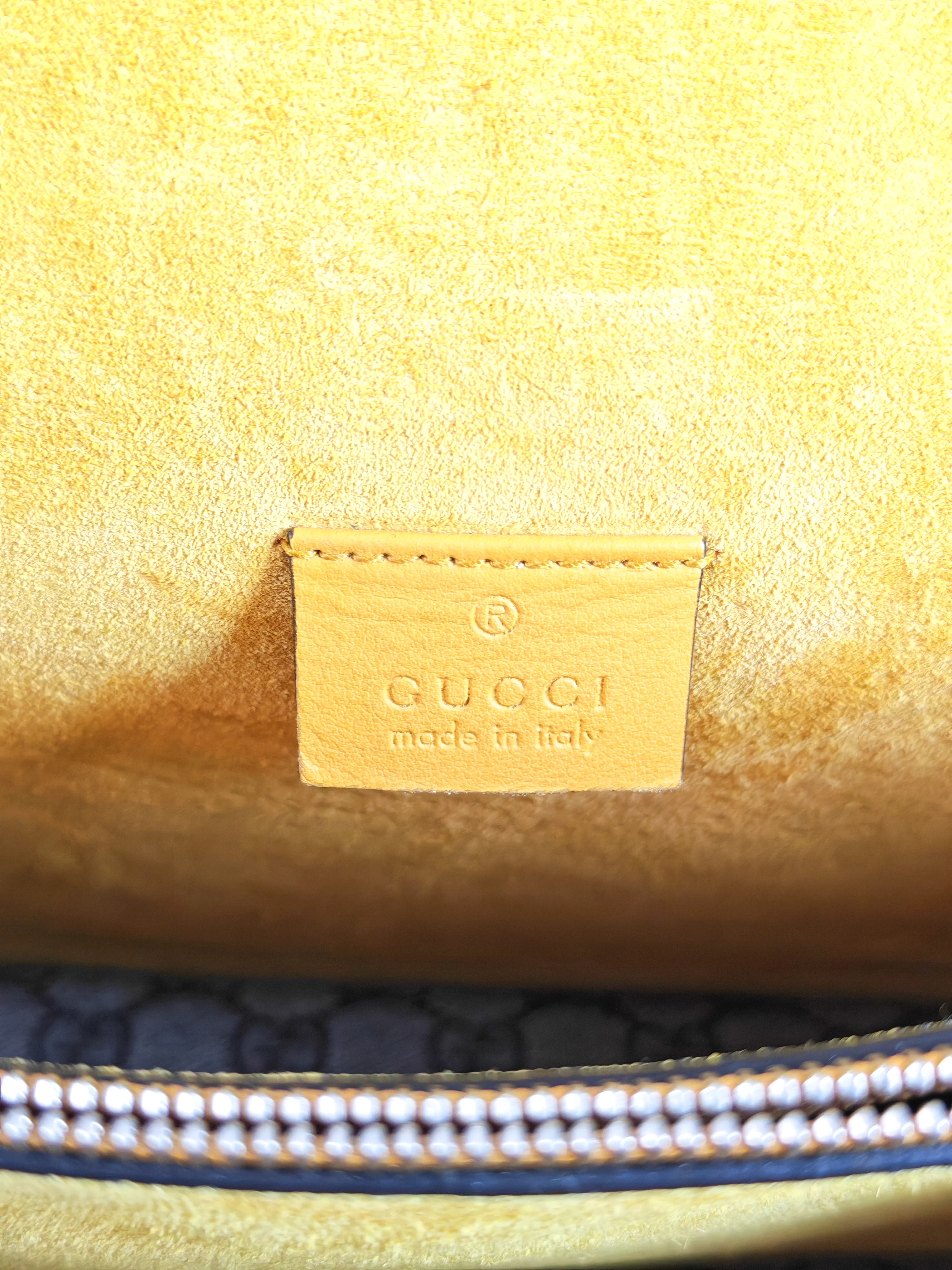 Gucci Dionysus Large Shoulder Bag with Yellow Suede and Supreme Canvas - Image 27