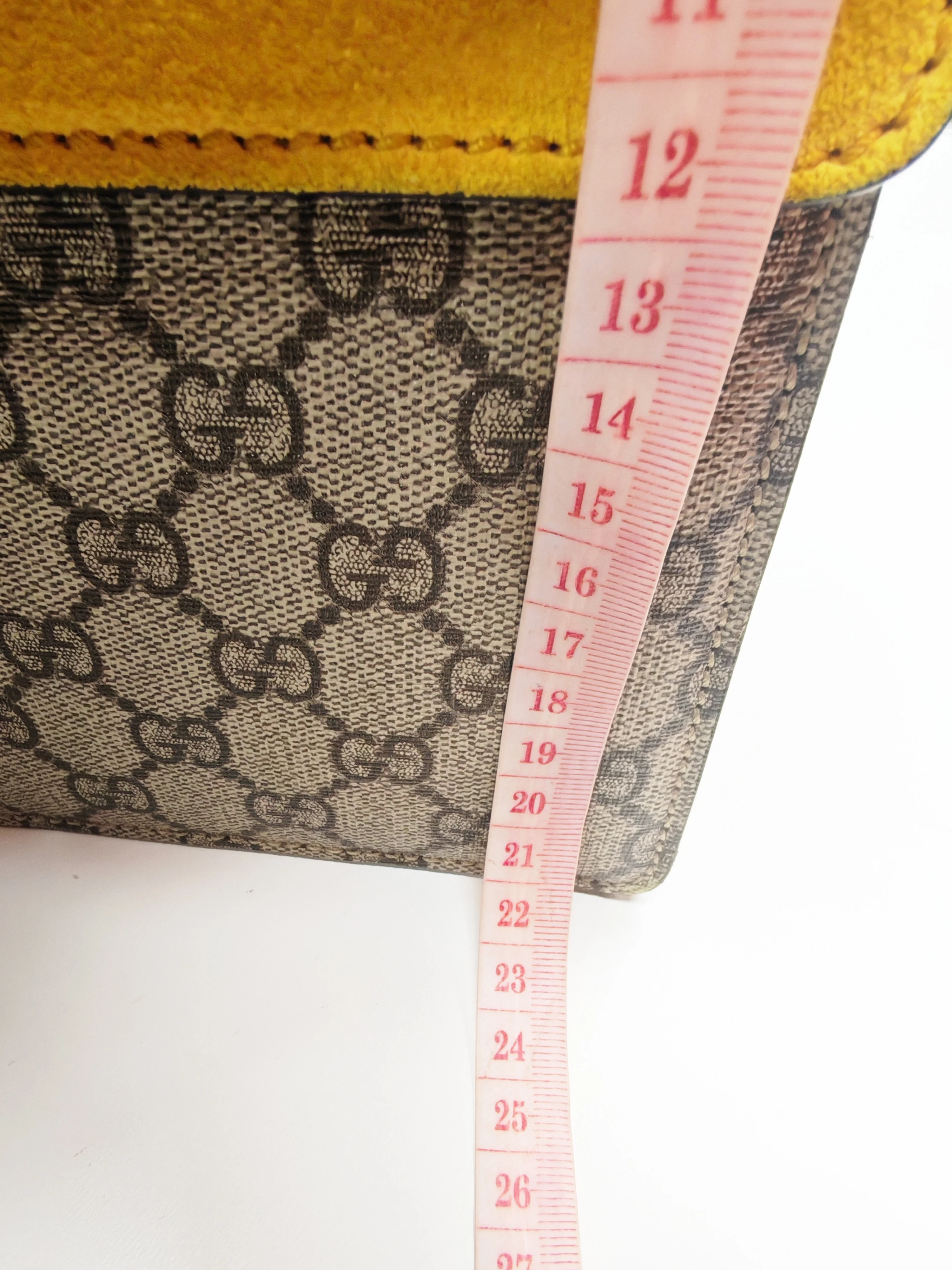 Gucci Dionysus Large Shoulder Bag with Yellow Suede and Supreme Canvas - Image 35