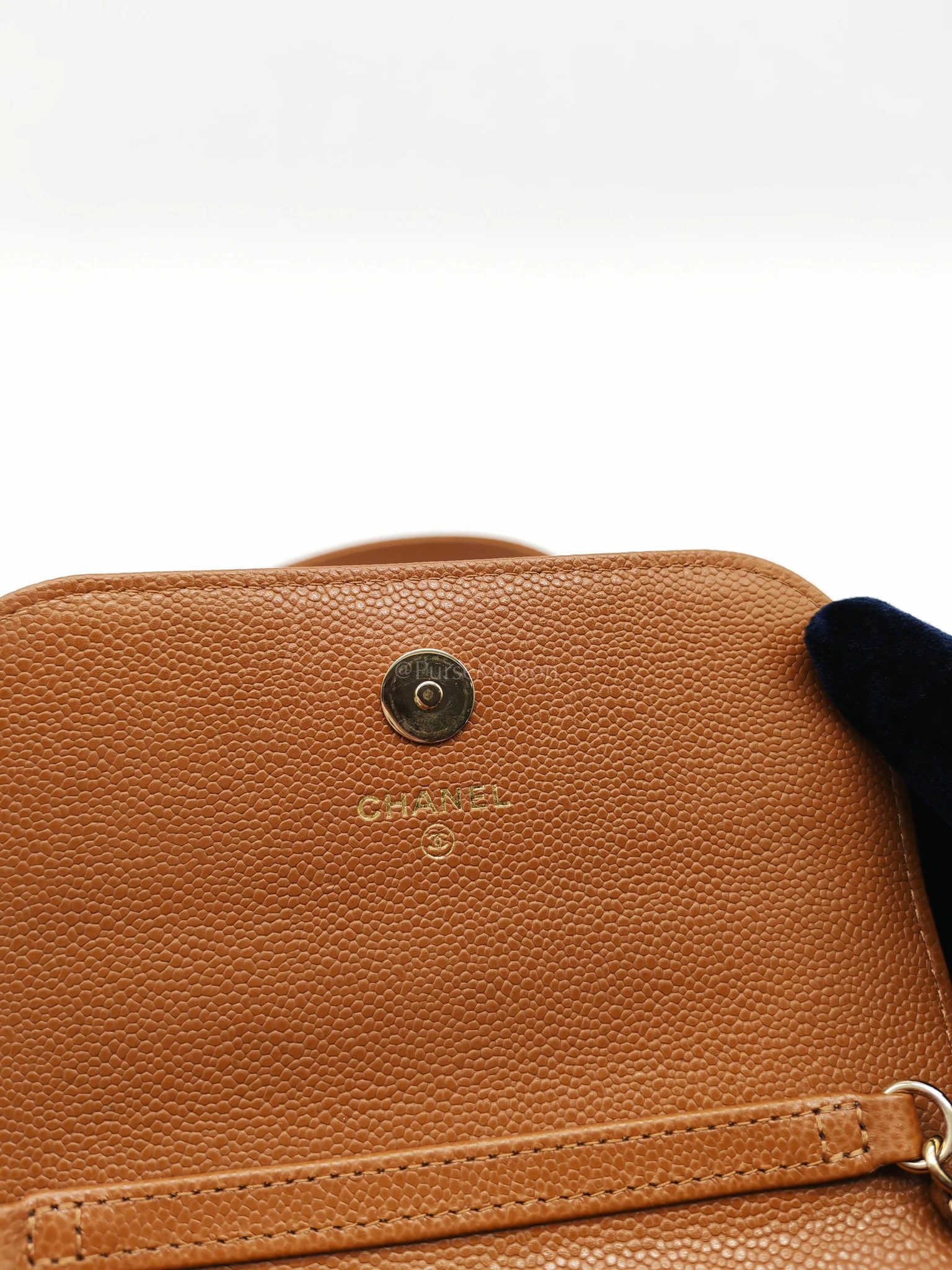 Chanel Mini Business Affinity in Caramel Light Gold Hardware (Microchip) - Image 16