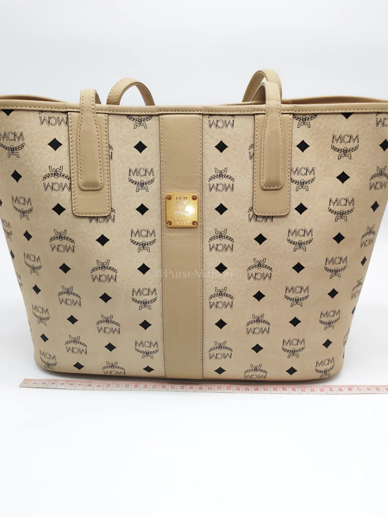 MCM Liz Reversible Beige Shopping Tote Bag - Image 32