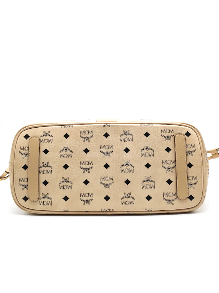 MCM Liz Reversible Beige Shopping Tote Bag - Image 7
