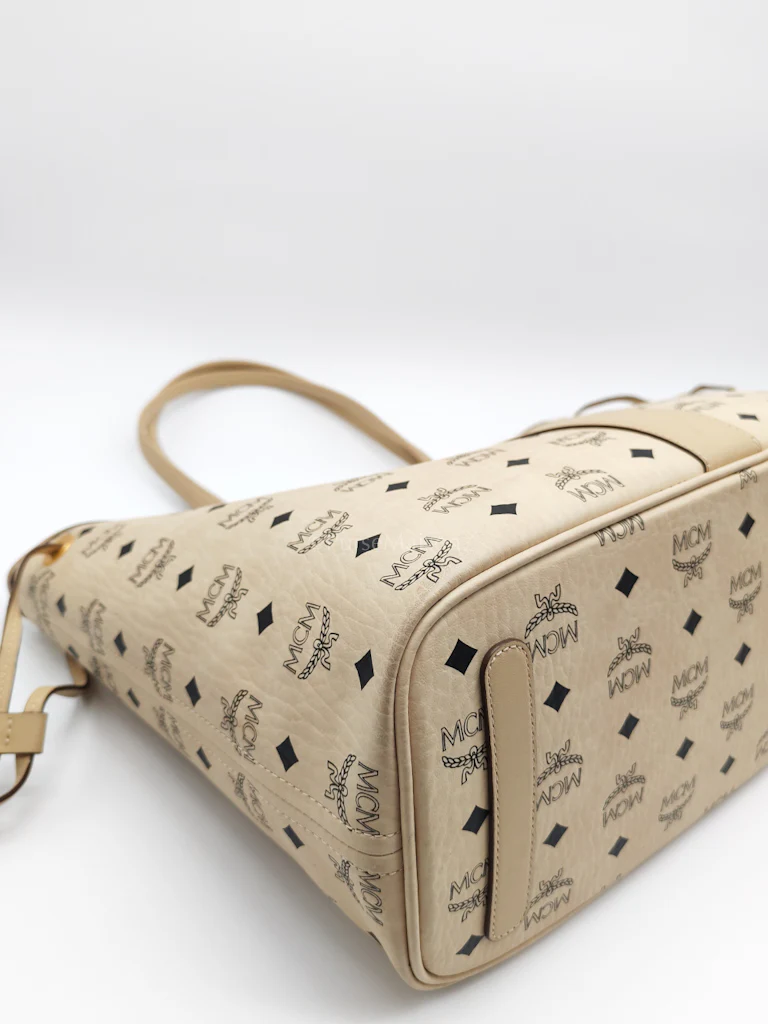 MCM Liz Reversible Beige Shopping Tote Bag - Image 8