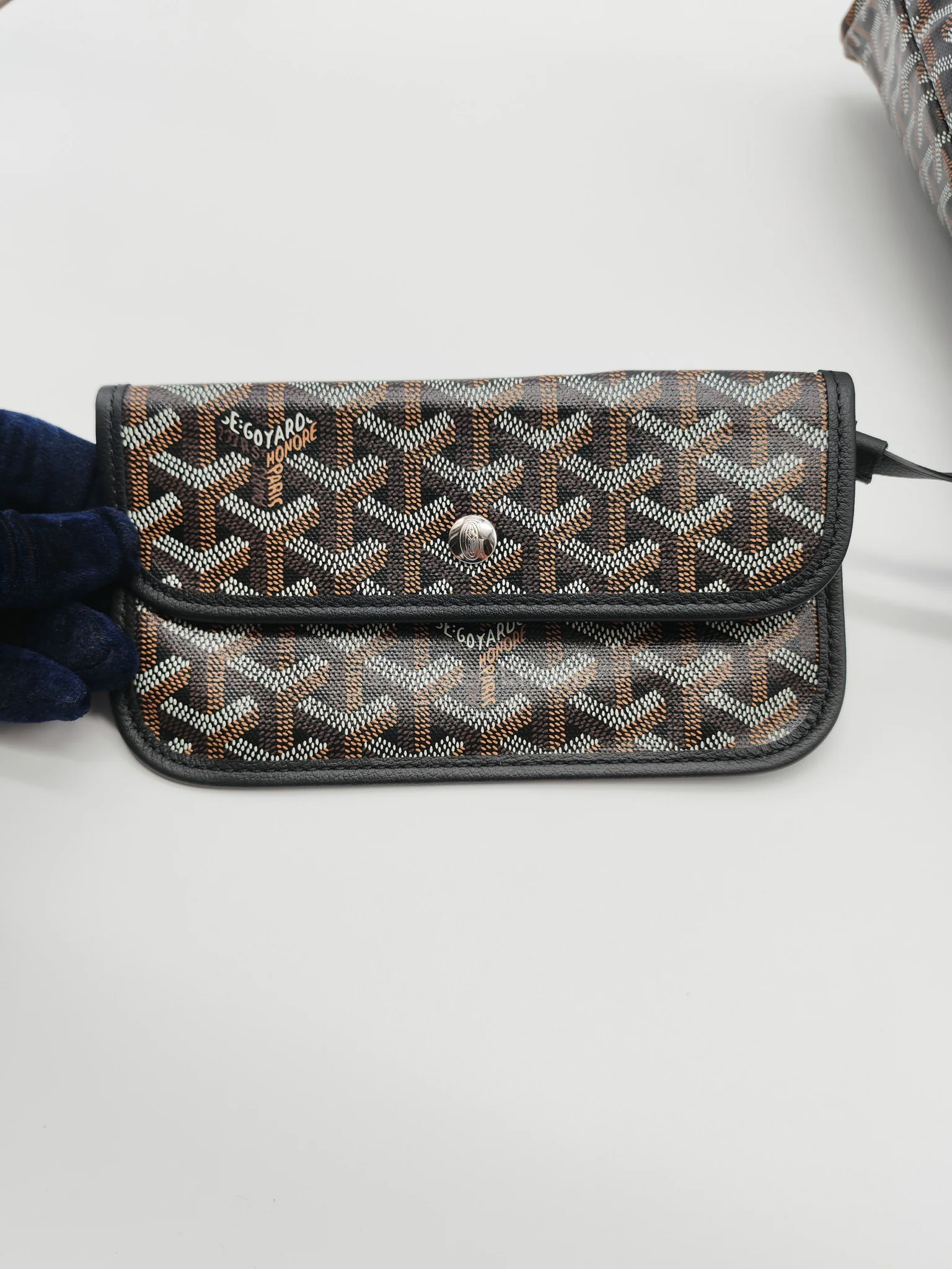 Goyard Boheme PM in Black Coeur Goyardine Canvas Hobo Bag - Image 16