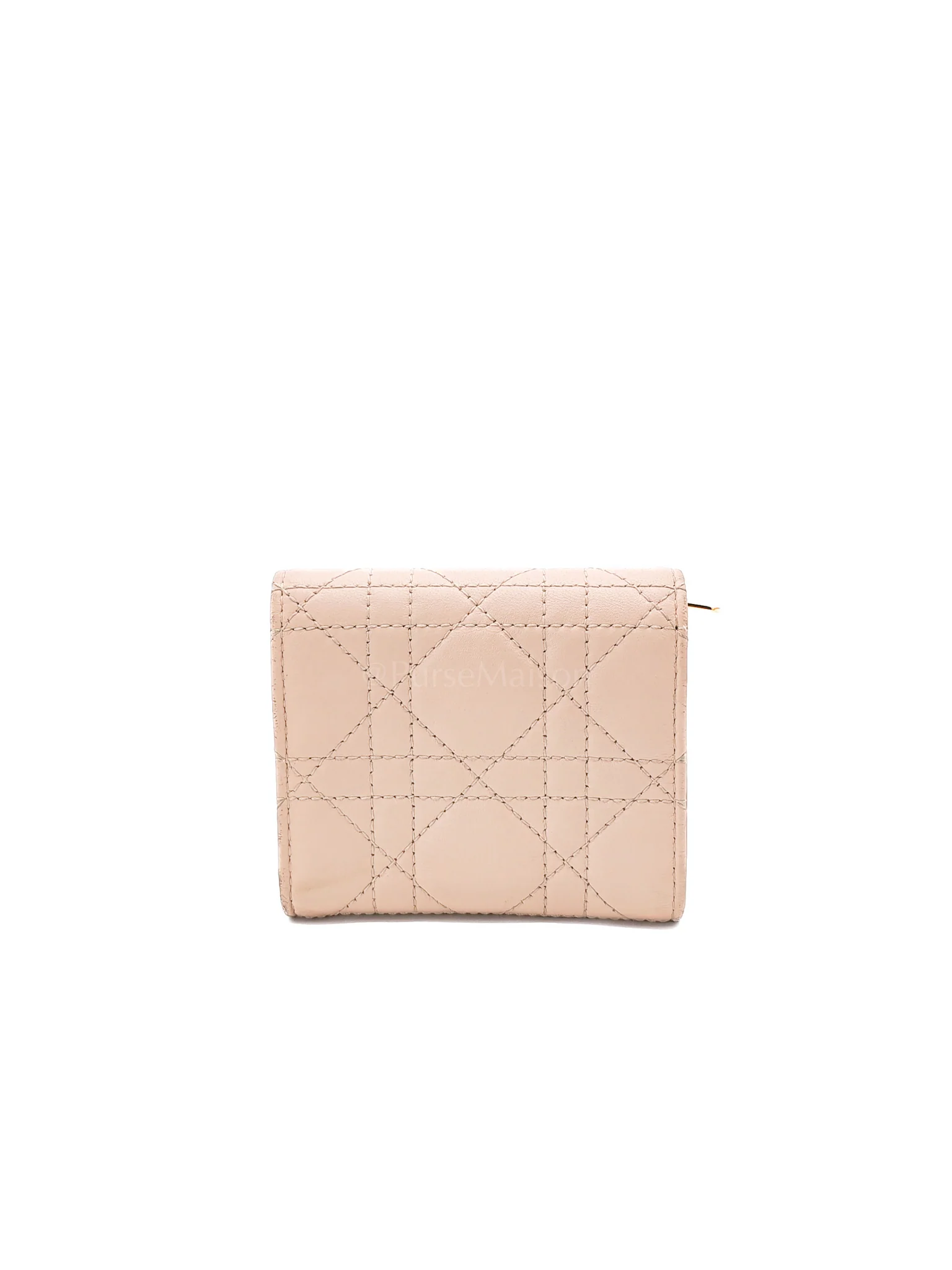 Christian Dior Jolie Hibiscus Powder Pink Trifold Wallet - Image 4