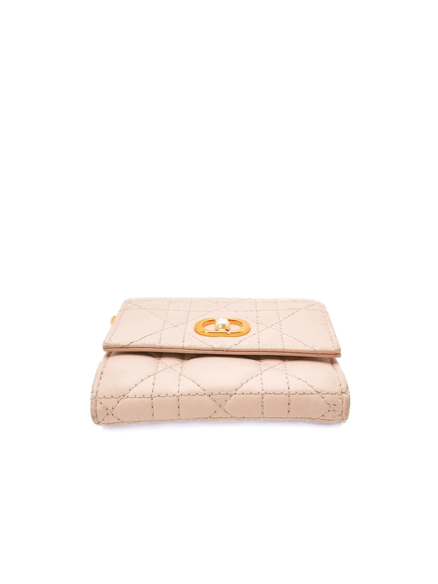 Christian Dior Jolie Hibiscus Powder Pink Trifold Wallet - Image 7