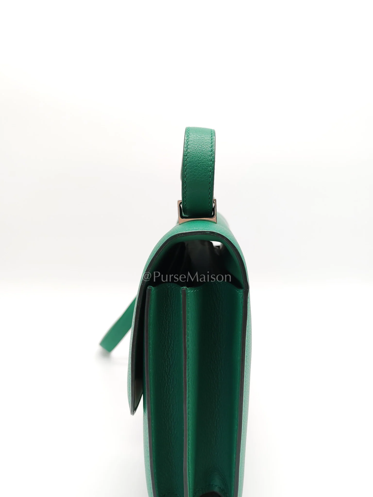 Hermes Constance 24 Vert Vertigo in Evercolor Leather and Palladium Hardware Stamp A (2017) - Image 14
