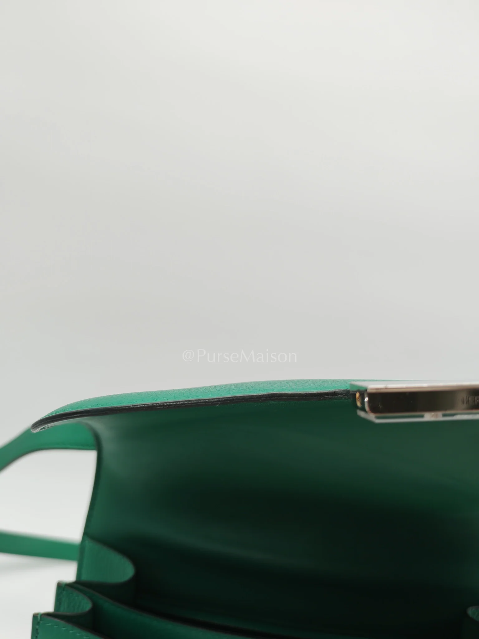 Hermes Constance 24 Vert Vertigo in Evercolor Leather and Palladium Hardware Stamp A (2017) - Image 18