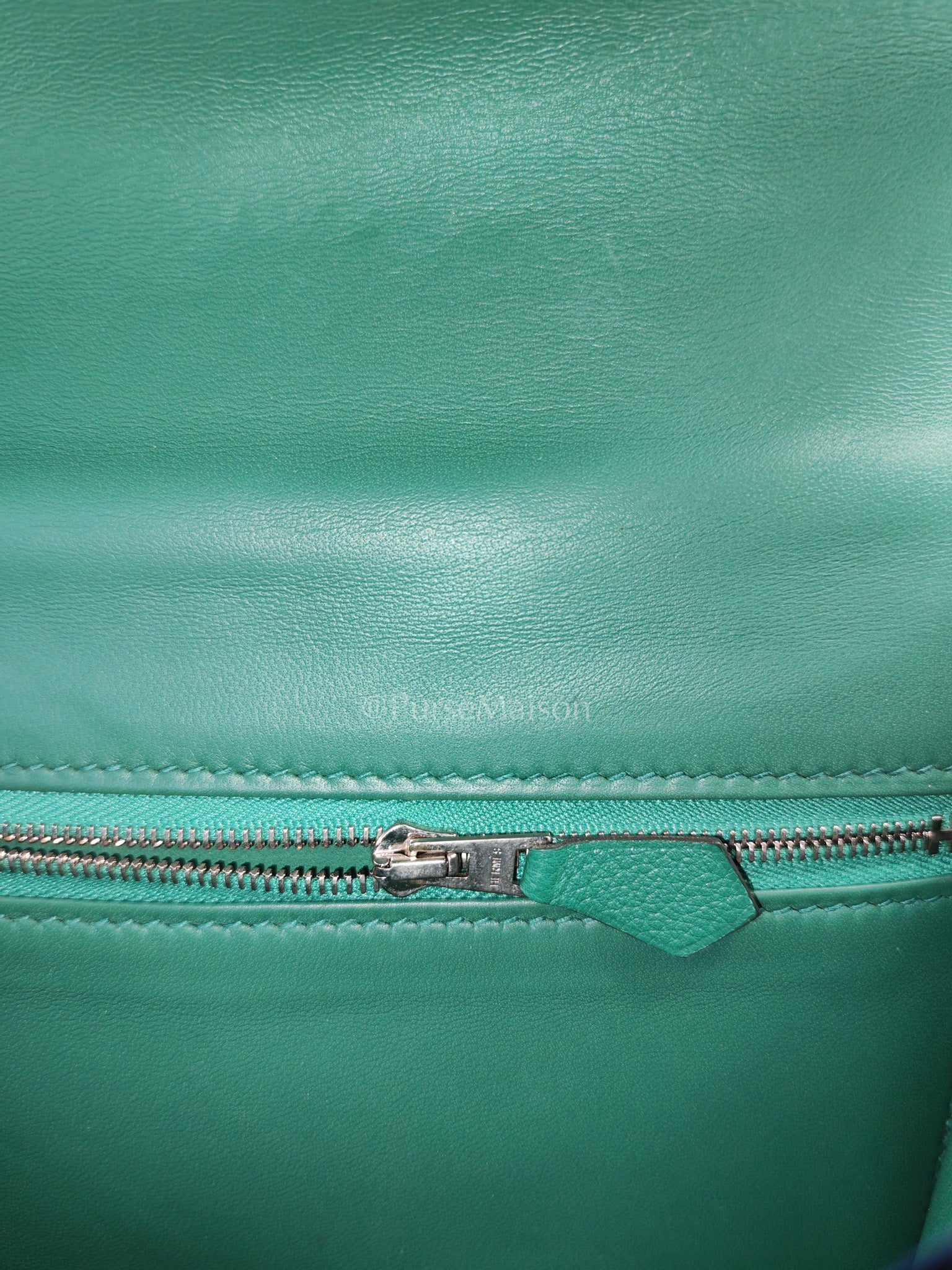 Hermes Constance 24 Vert Vertigo in Evercolor Leather and Palladium Hardware Stamp A (2017) - Image 22