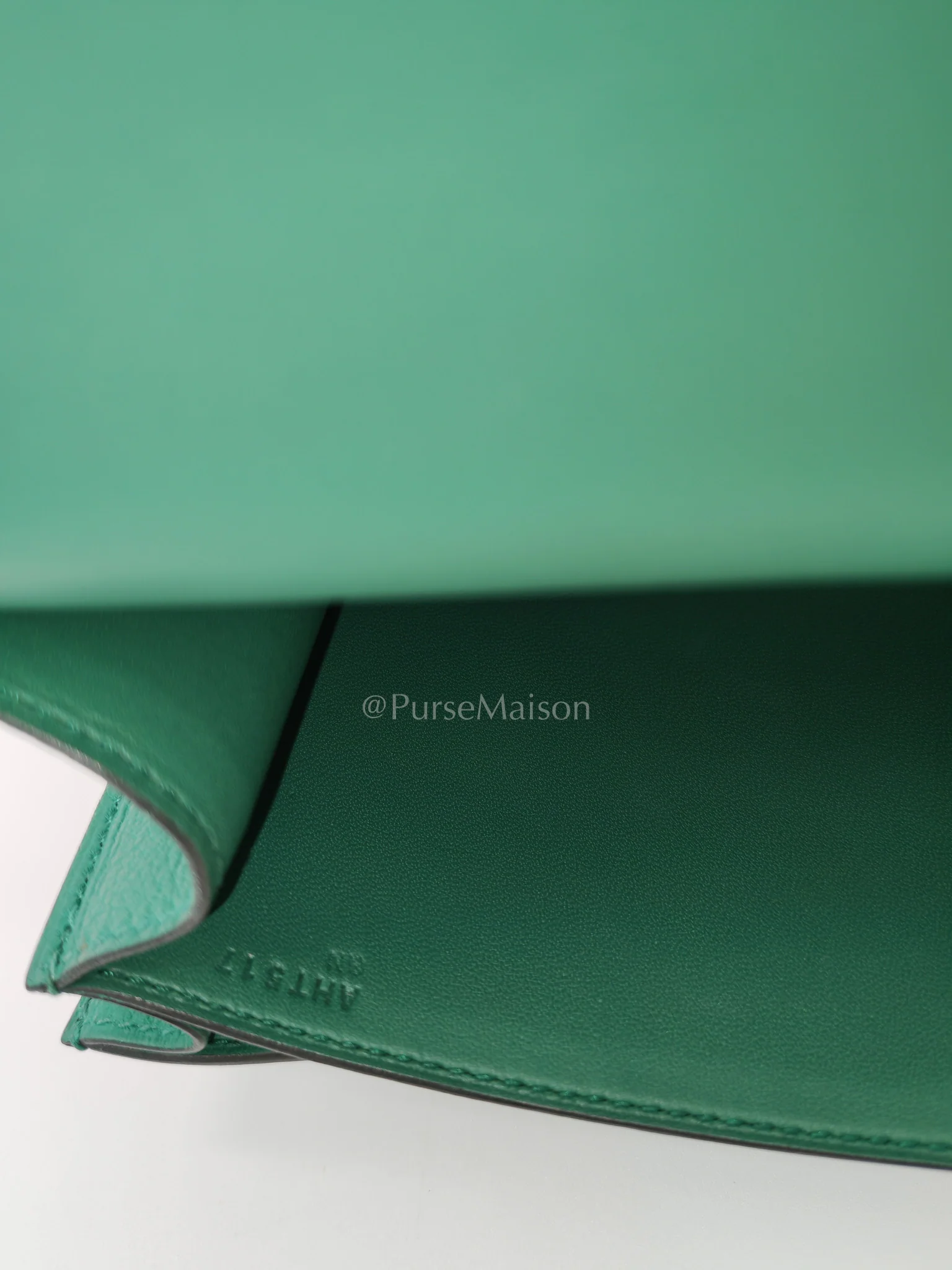Hermes Constance 24 Vert Vertigo in Evercolor Leather and Palladium Hardware Stamp A (2017) - Image 24