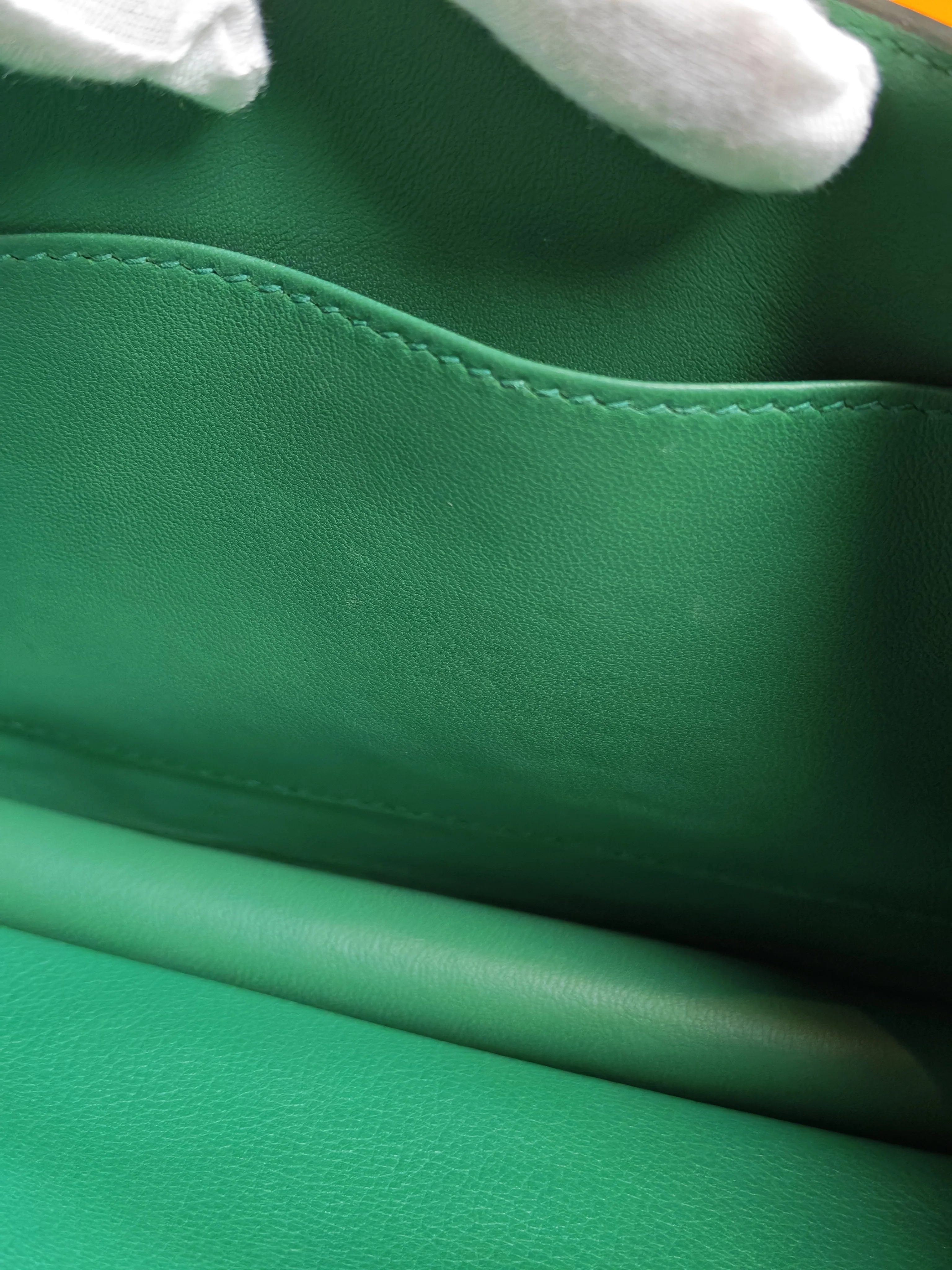 Hermes Constance 24 Vert Vertigo in Evercolor Leather and Palladium Hardware Stamp A (2017) - Image 35