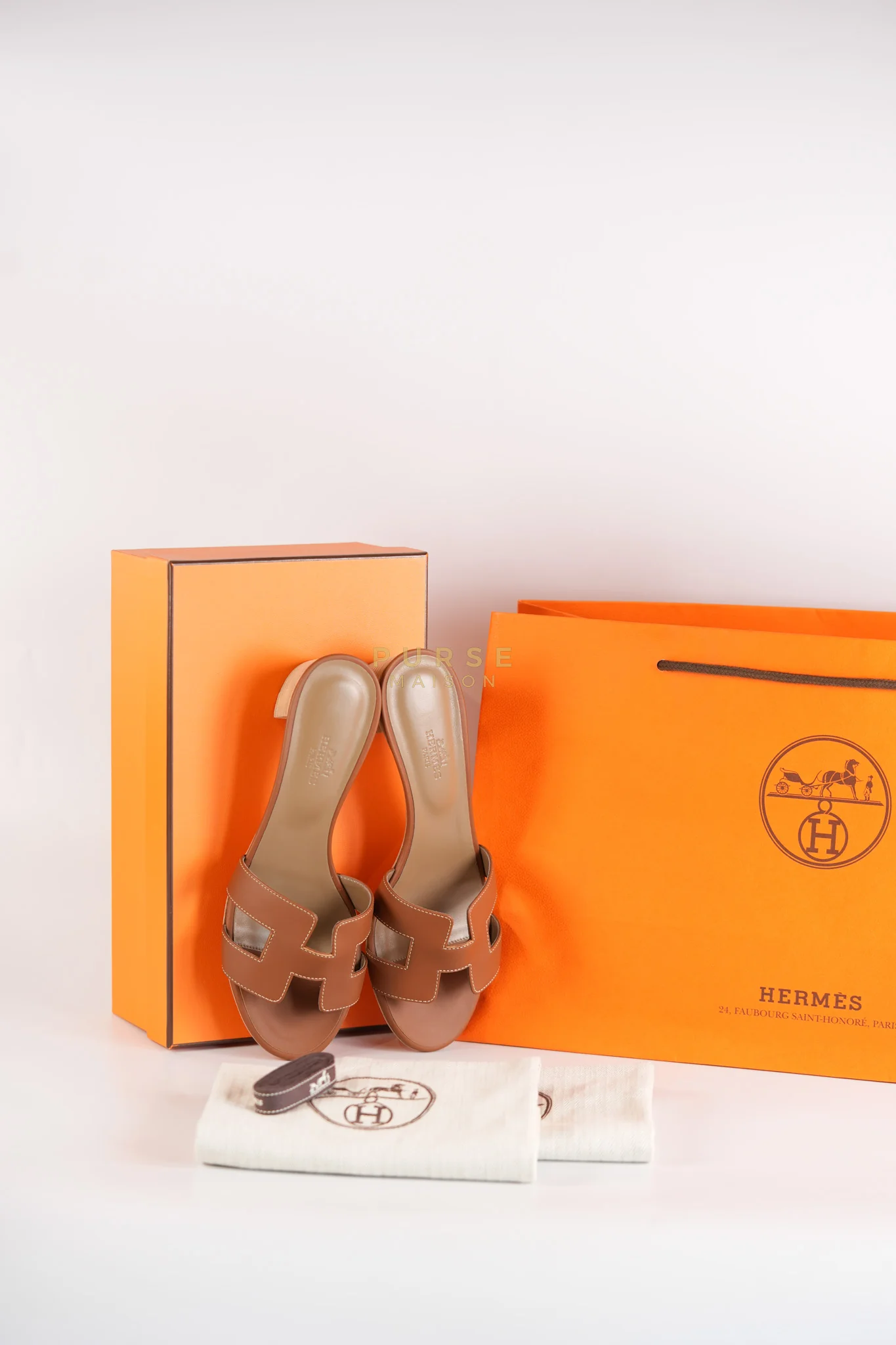 Hermes Oasis Sandals in Gold Size 37 EU (23cm) - Image 17