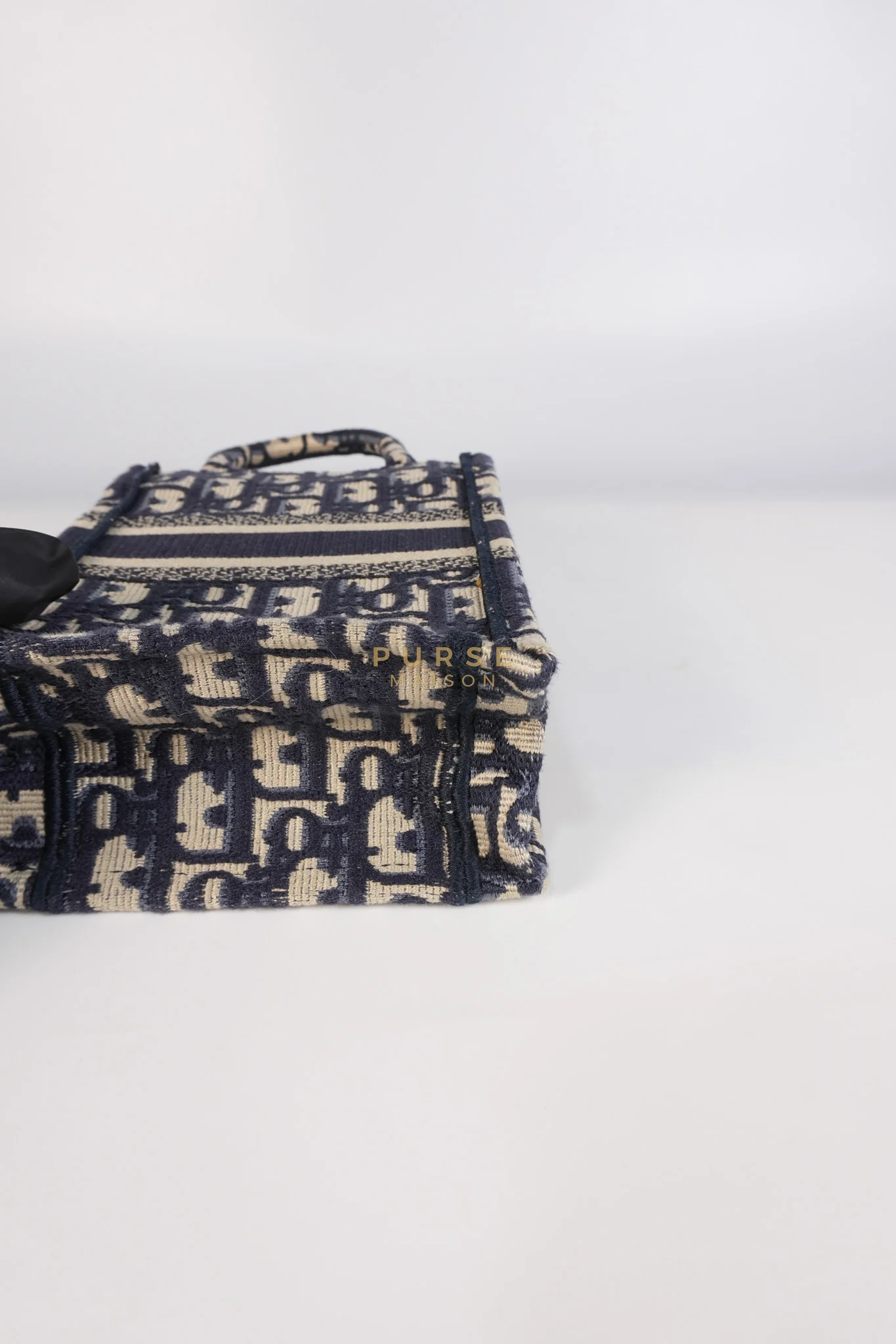 Christian Dior Oblique Mini Book Tote Phone Bag in Blue - Image 13