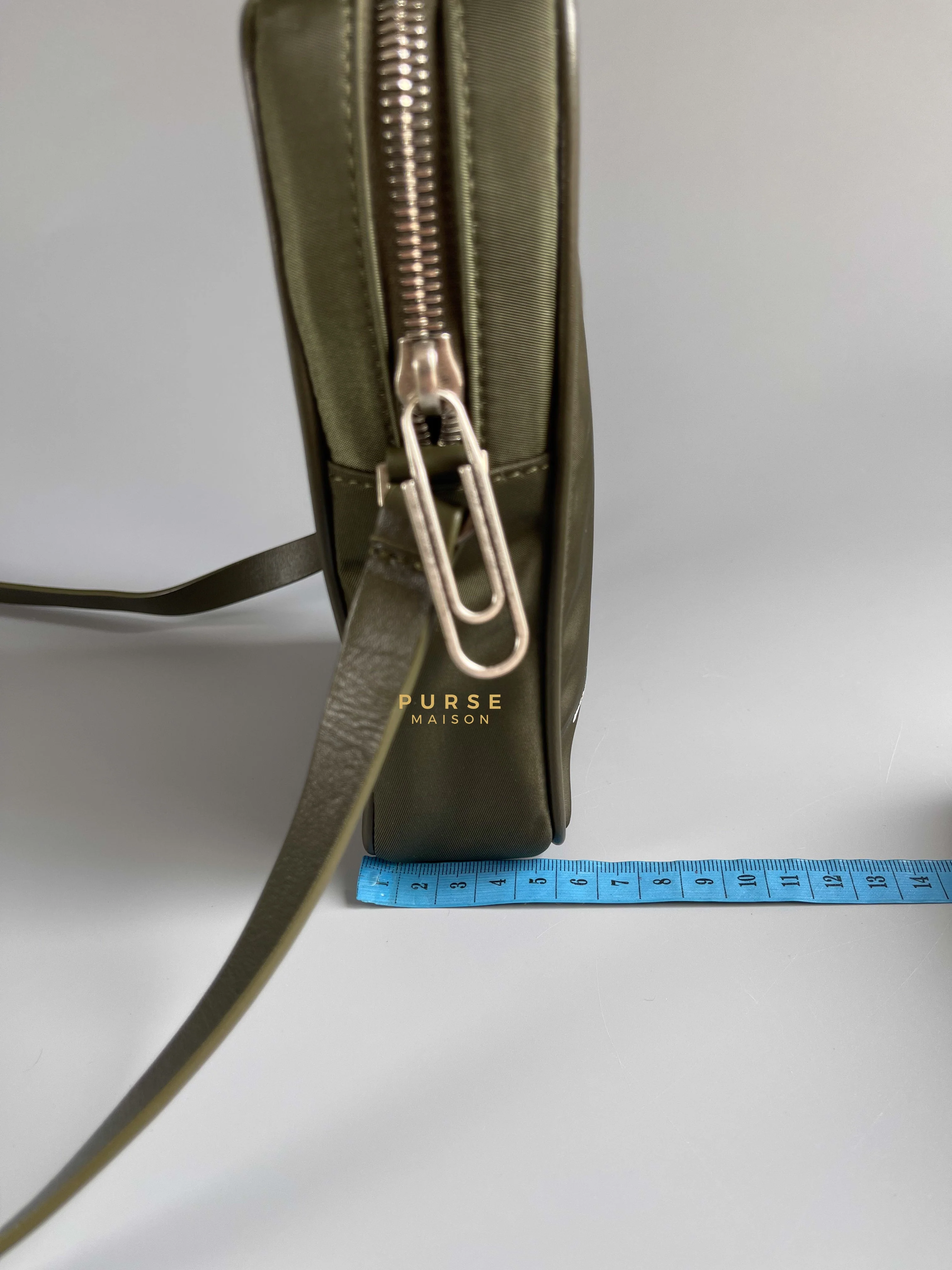 Off-White Off-White Zip Around Logo Bag (Army Green) - Image 21