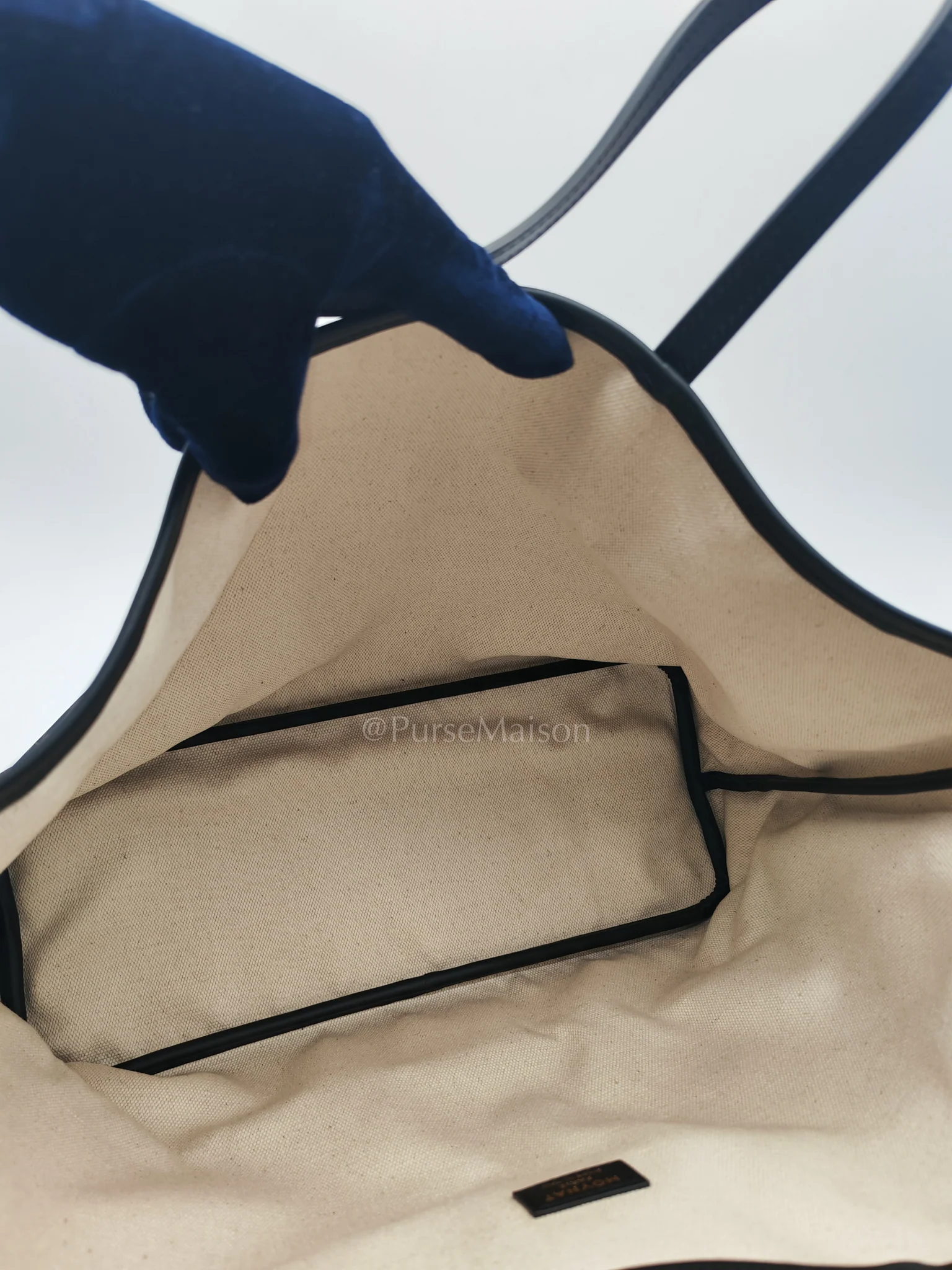 Moynat Oh! Ruban Canvas Tote Bag Black - Image 18