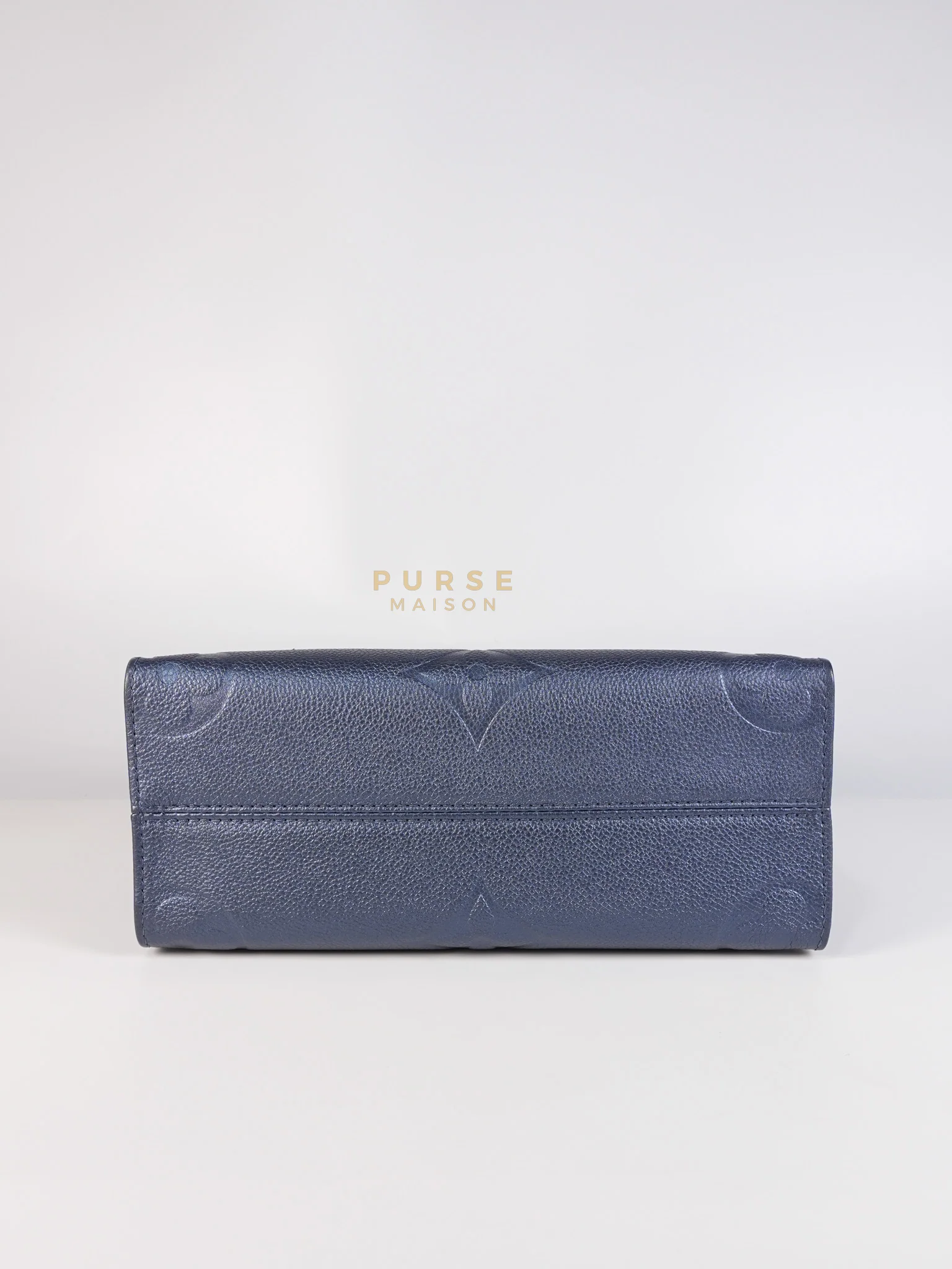 Louis Vuitton OnTheGo (OTG) PM Navy Nacre Metallic Empreinte Giant Monogram (Microchip) - Image 7