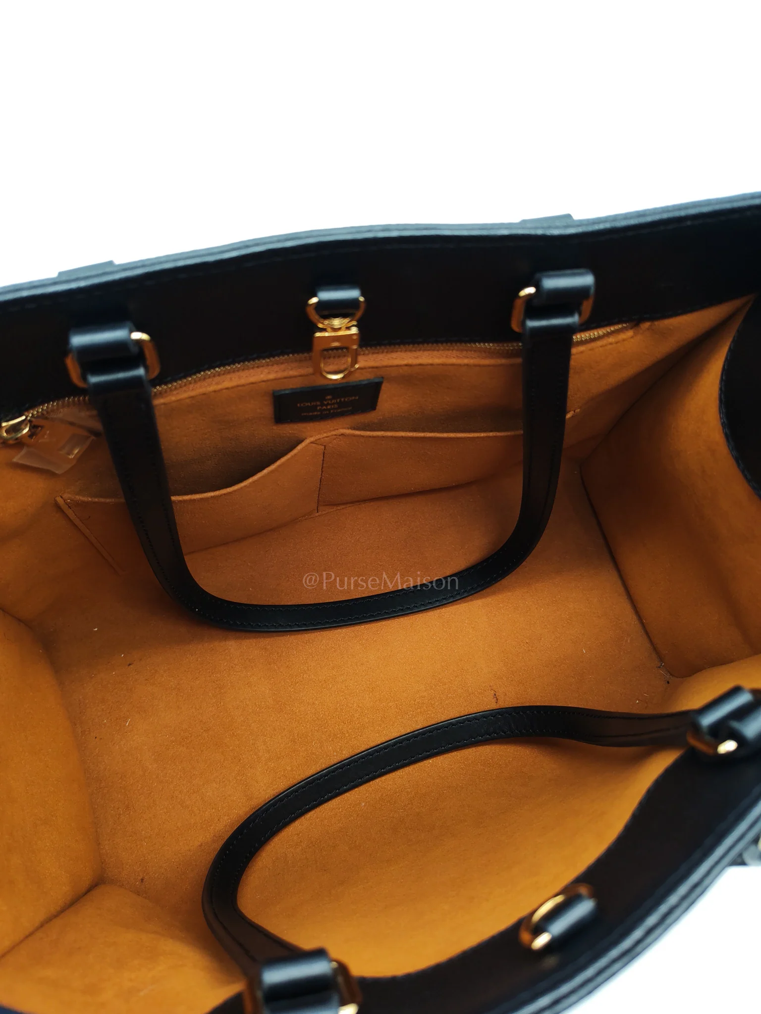Louis Vuitton OnTheGo (OTG) MM in Black Monogram Empreinte Leather & Gold Hardware Microchip - Image 22
