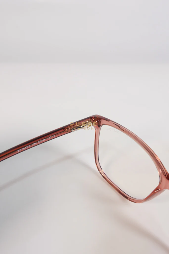 Tom Ford Optical Eyeglasses TF 5842-B in Peach/Red - Image 15