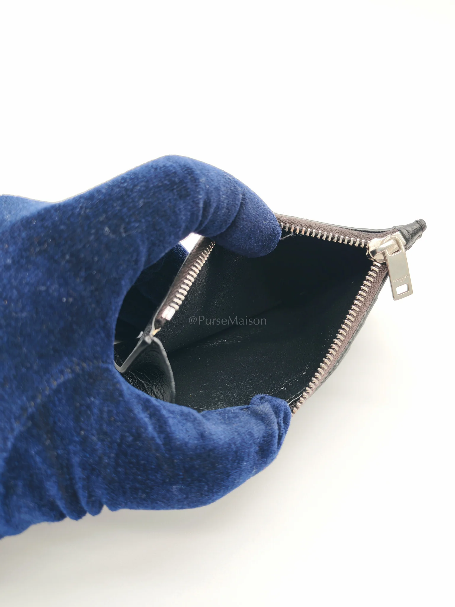 Louis Vuitton Ostrich Leather Zippy Card Holder - Image 11
