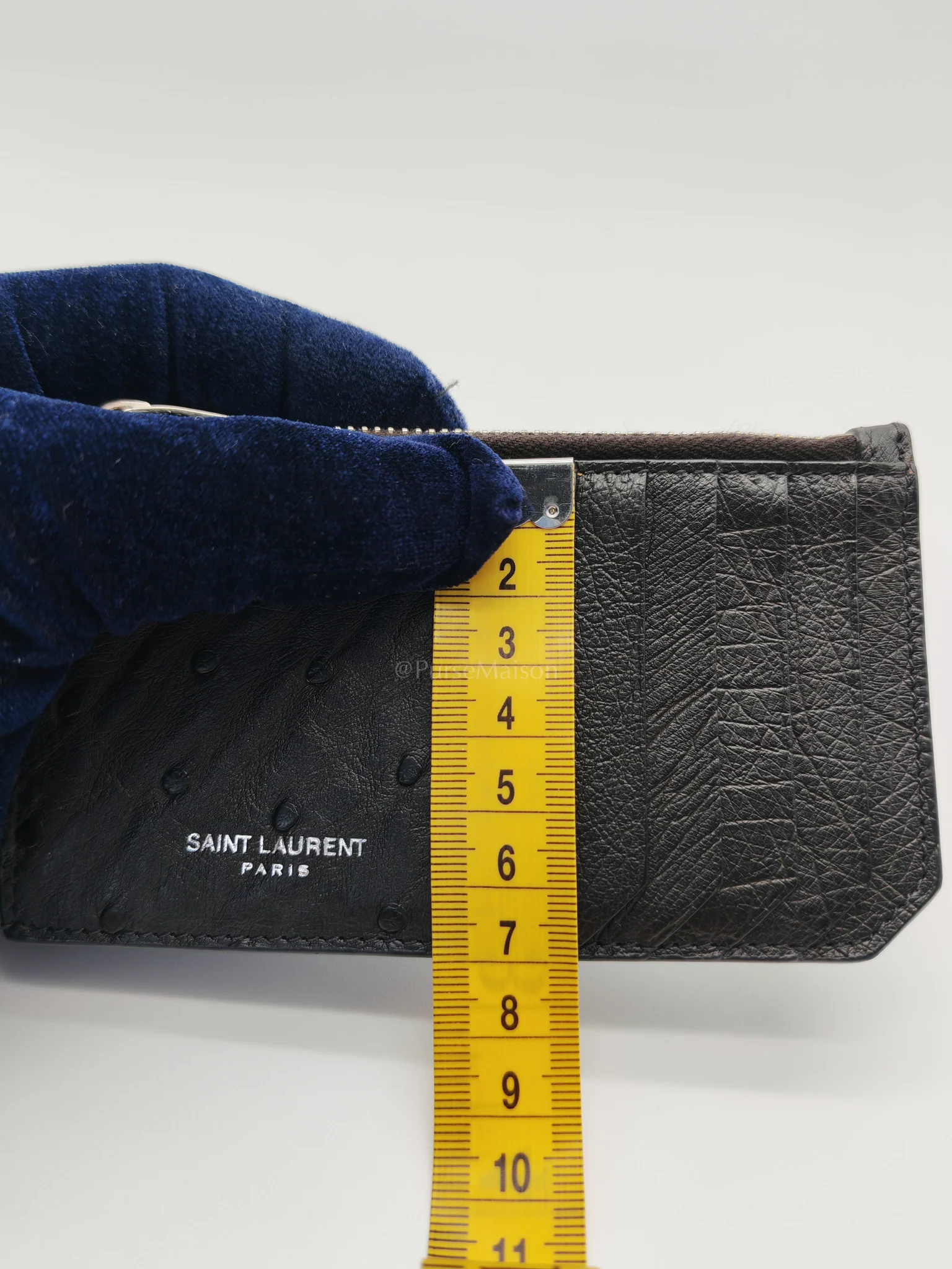 Louis Vuitton Ostrich Leather Zippy Card Holder - Image 17