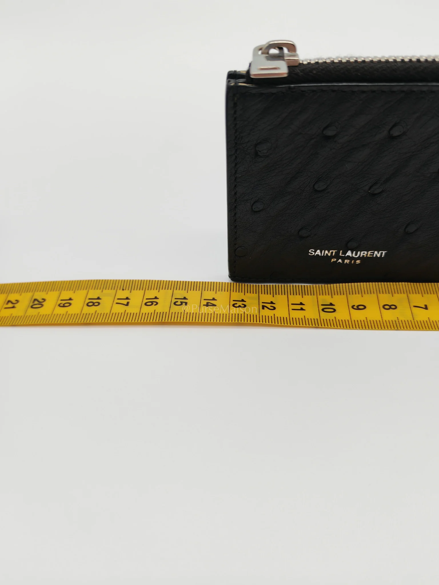 Louis Vuitton Ostrich Leather Zippy Card Holder - Image 18