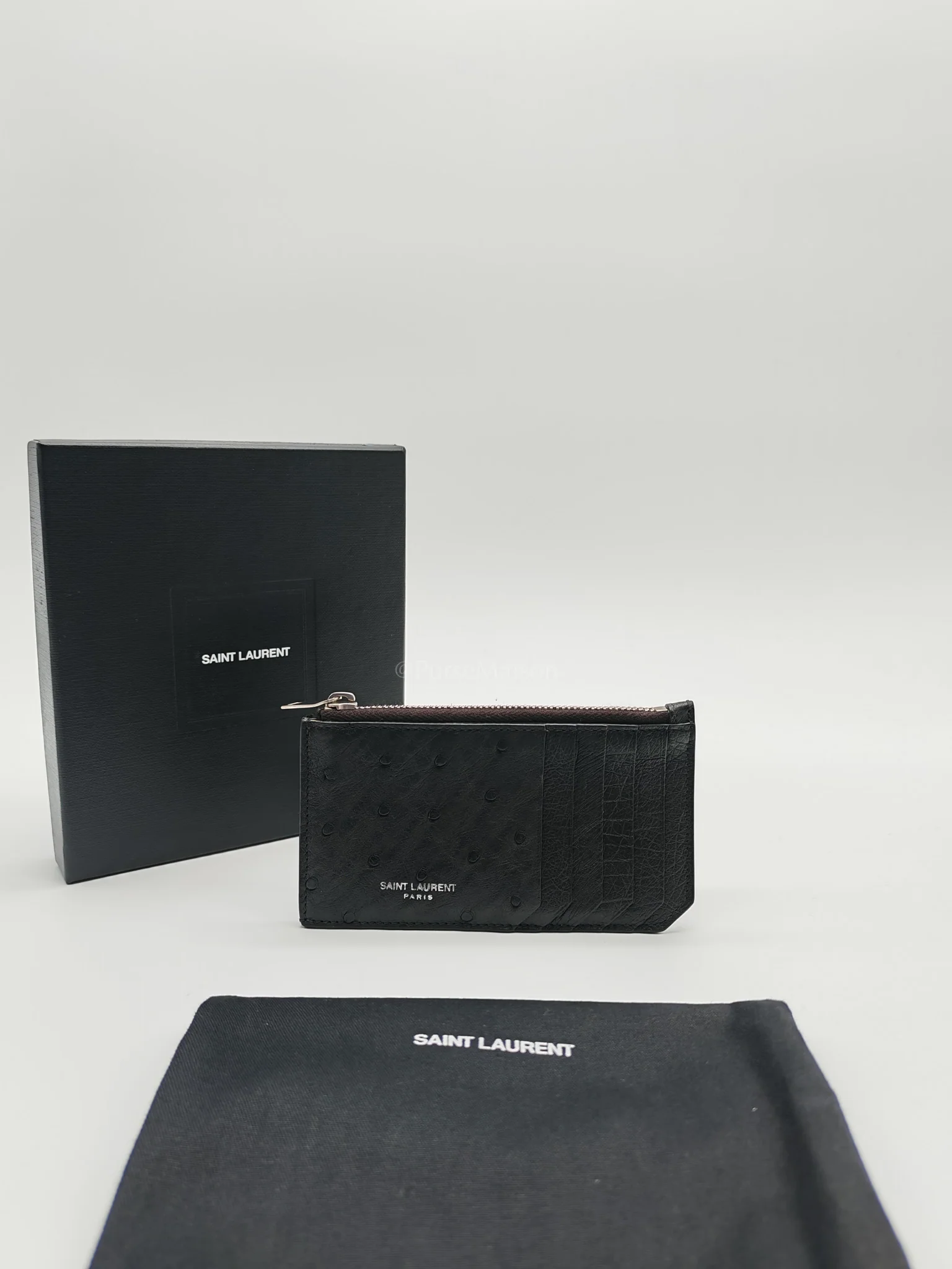 Louis Vuitton Ostrich Leather Zippy Card Holder - Image 19