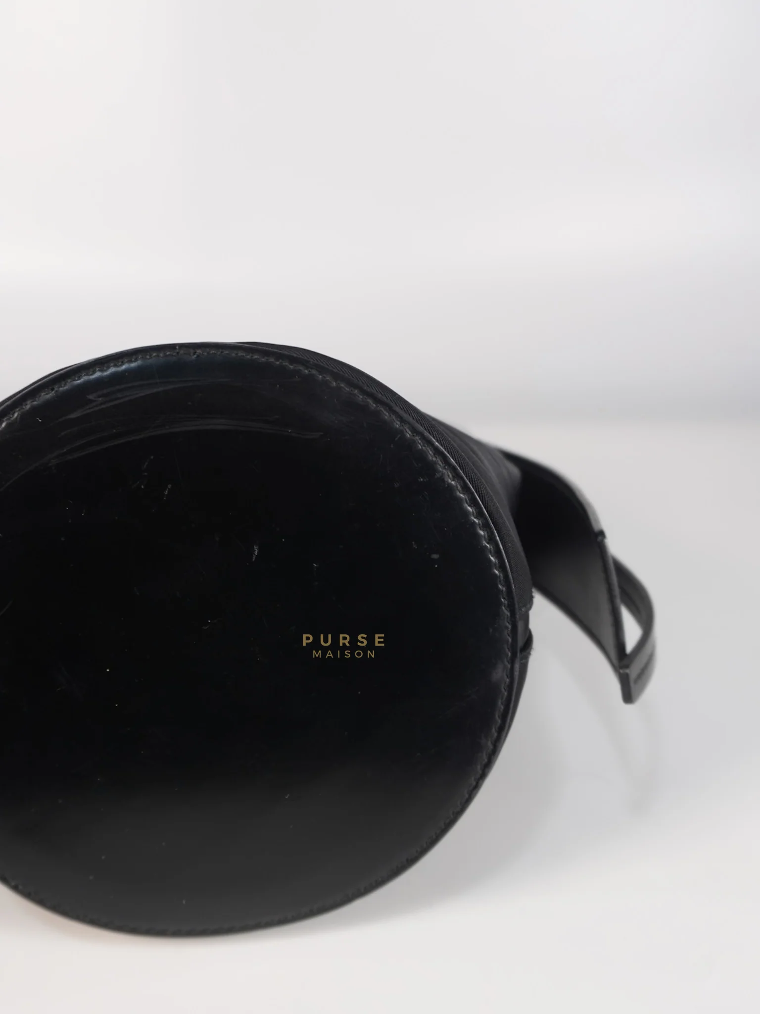 Prada Ouverture Bucket Bag Small in Black Tessuto and Leather - Image 14
