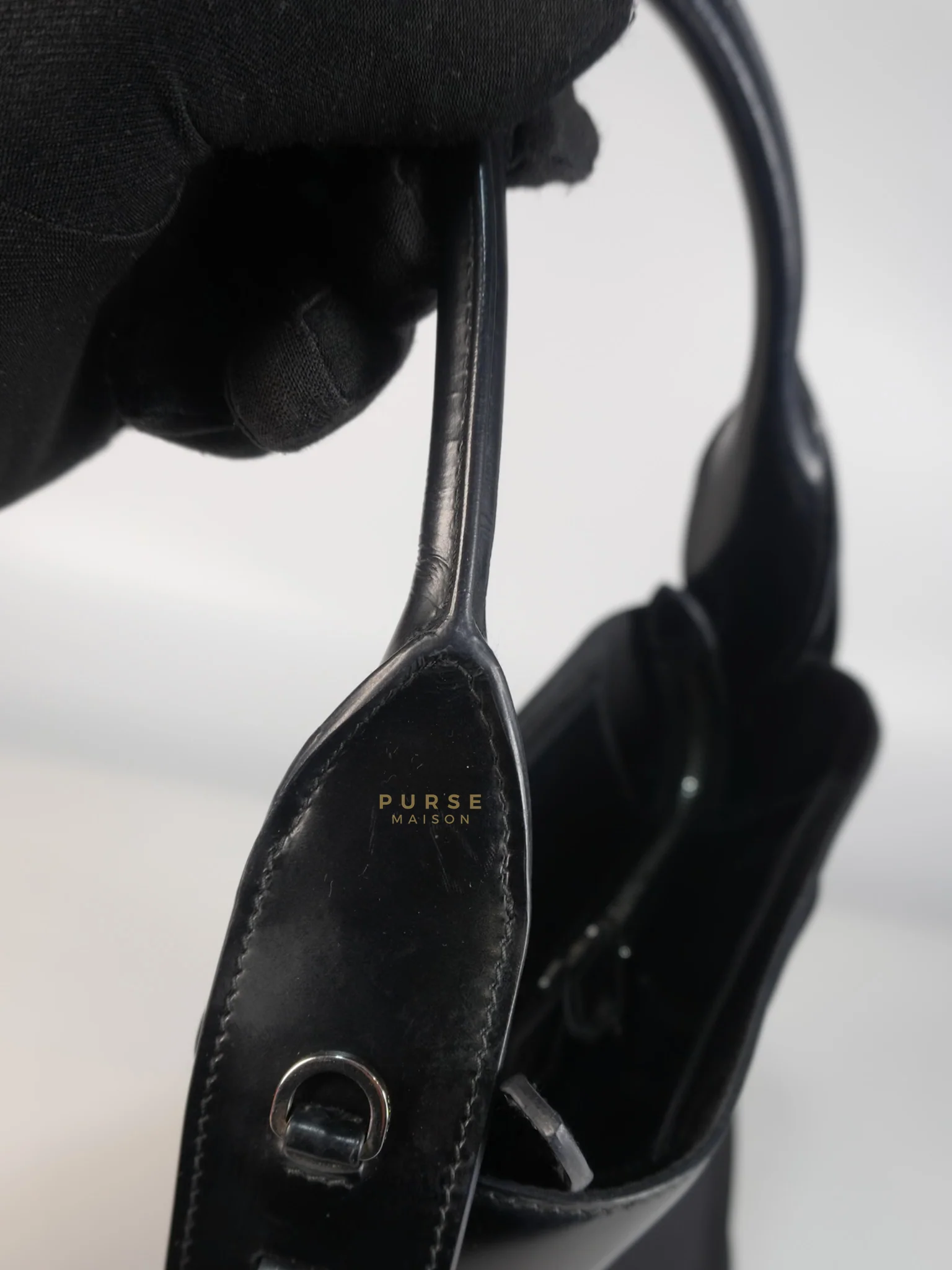 Prada Ouverture Bucket Bag Small in Black Tessuto and Leather - Image 25