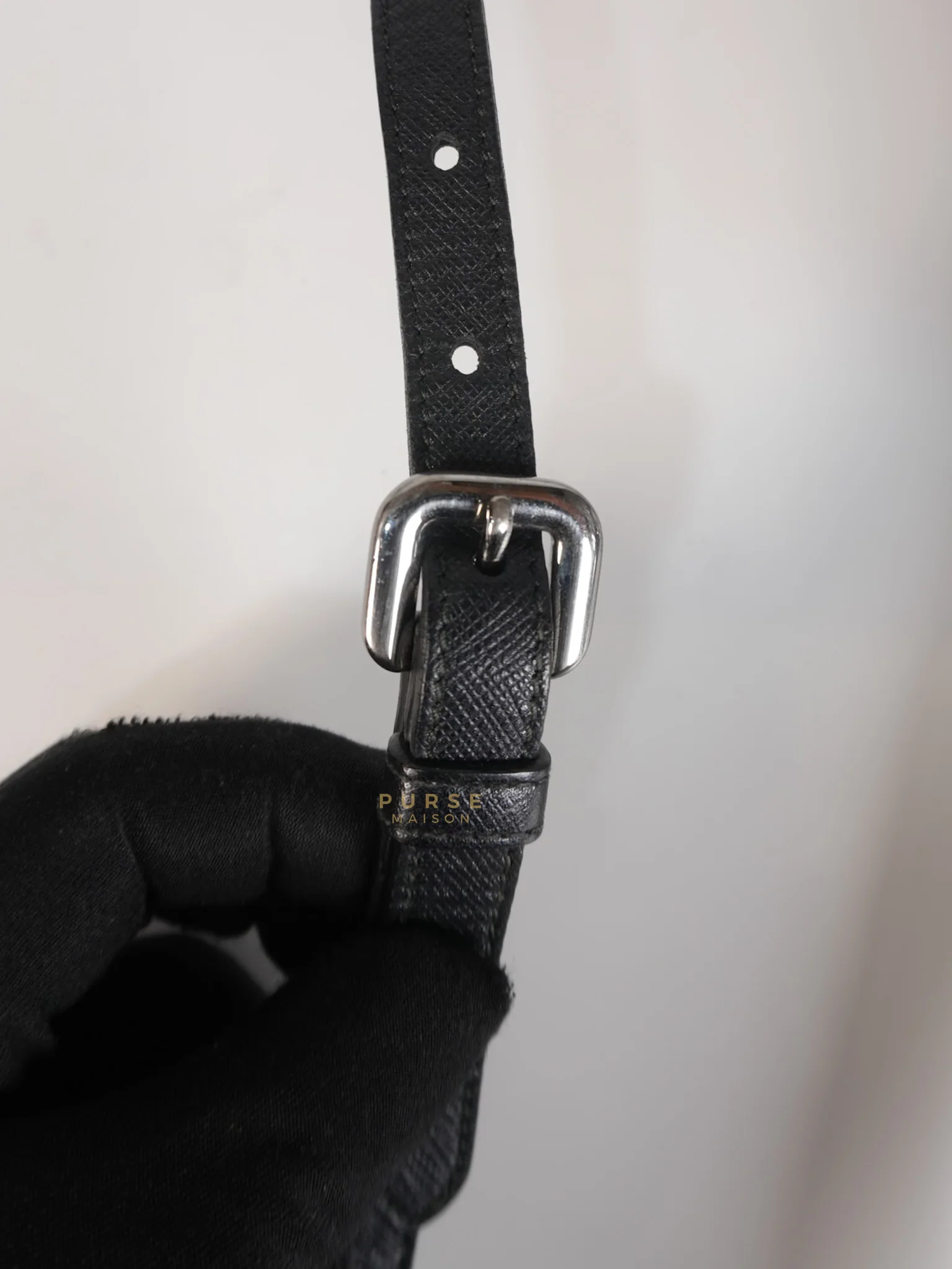 Prada Ouverture Bucket Bag Small in Black Tessuto and Leather - Image 31