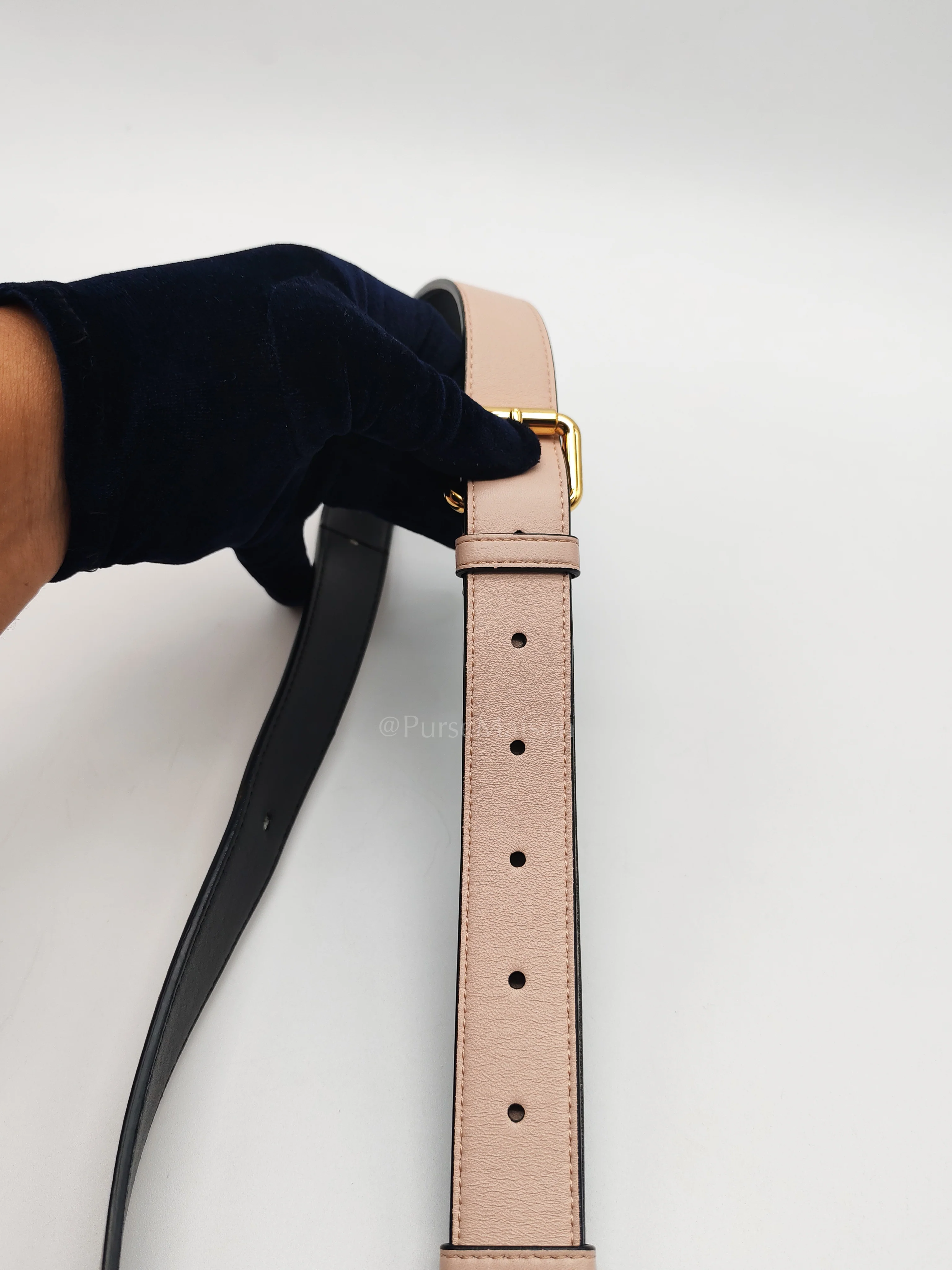 Fendi Pack Pouch Crossbody Bag in Blush Pink Leather & Gold Hardware - Image 33